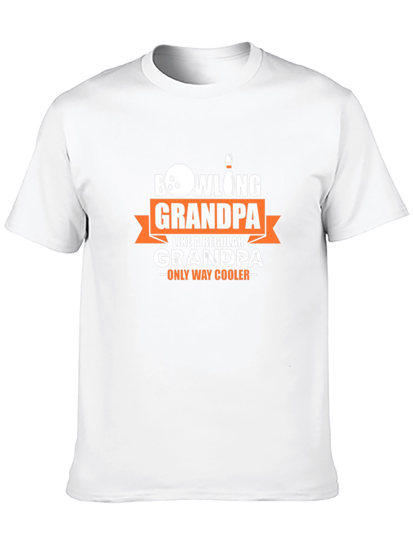 Bowling Grandpa T-Shirt - Regular Grandpa Only Way Cooler