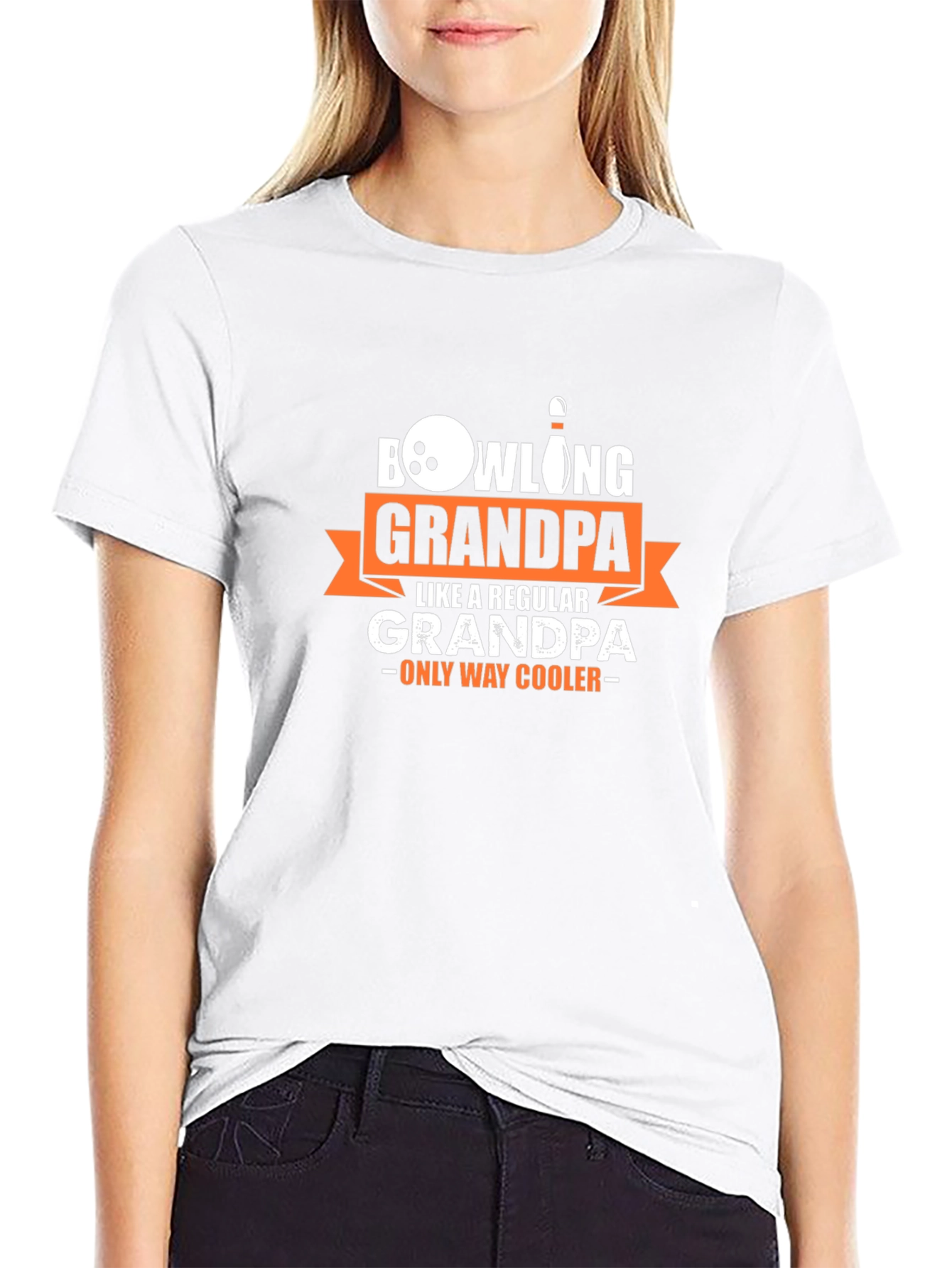 Bowling Grandpa T-Shirt - Regular Grandpa Only Way Cooler