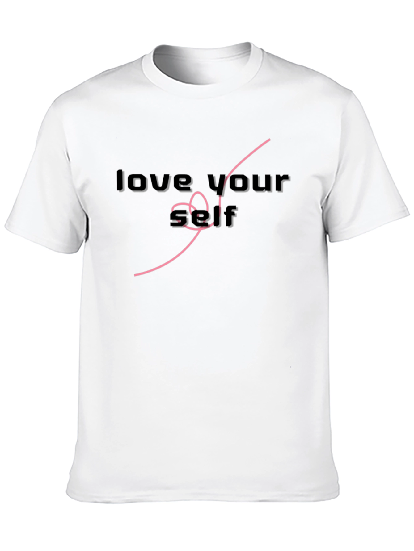 Love Yourself Graphic T-Shirt - Black