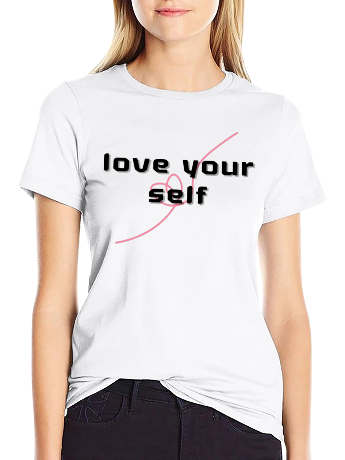 Love Yourself Graphic T-Shirt - Black