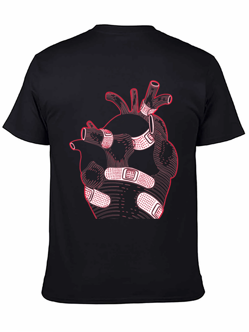Heart with Bandages Graphic Tee