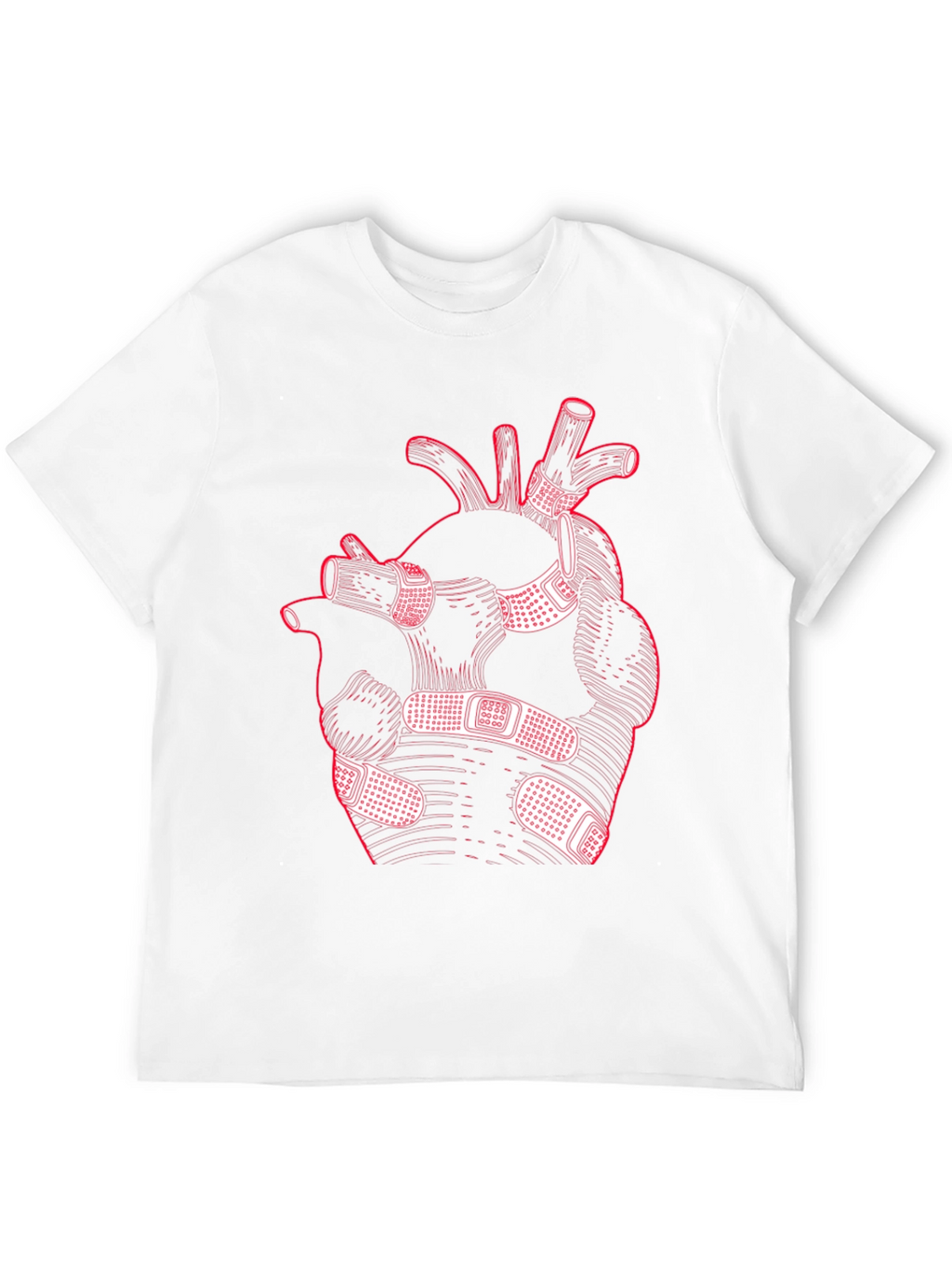 Heart with Bandages Graphic Tee