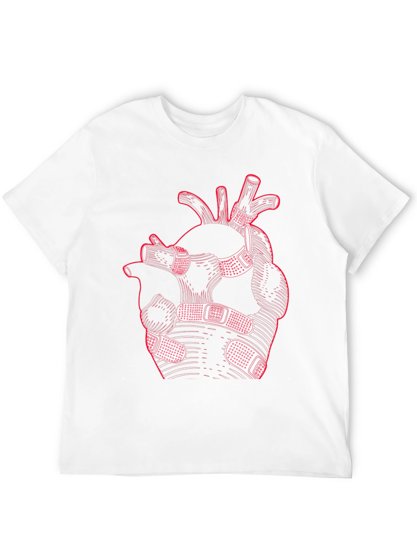 Heart with Bandages Graphic Tee