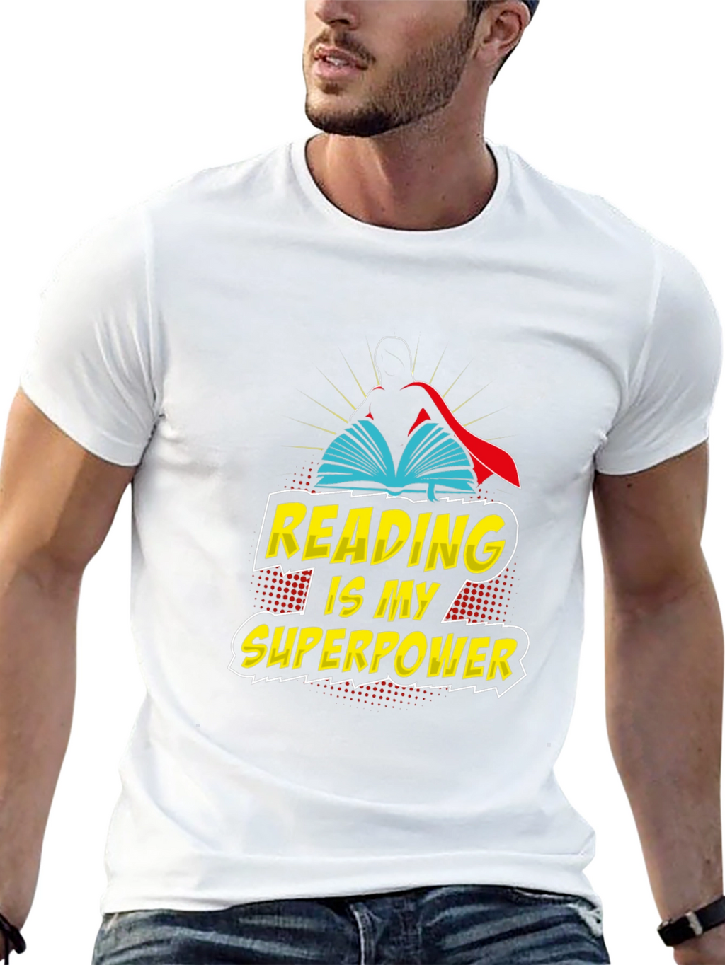 Reading is My Superpower Graphic T-Shirt