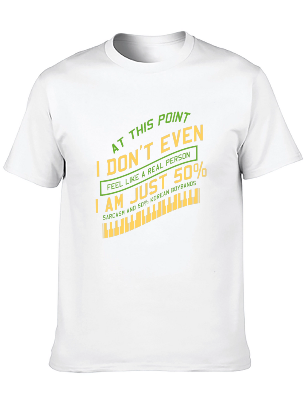 Humorous 50% Korean Boybands Graphic T-Shirt