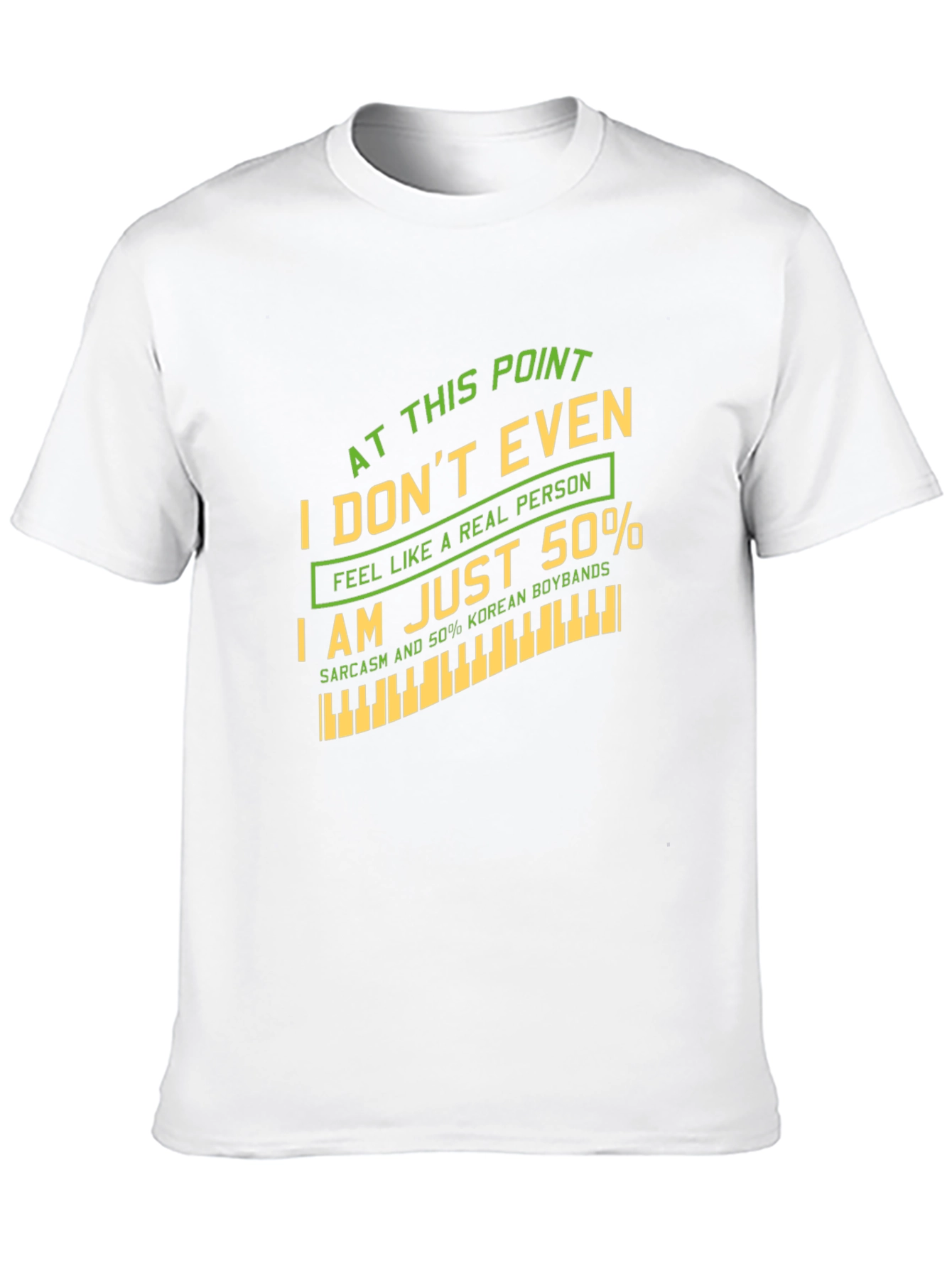Humorous 50% Korean Boybands Graphic T-Shirt
