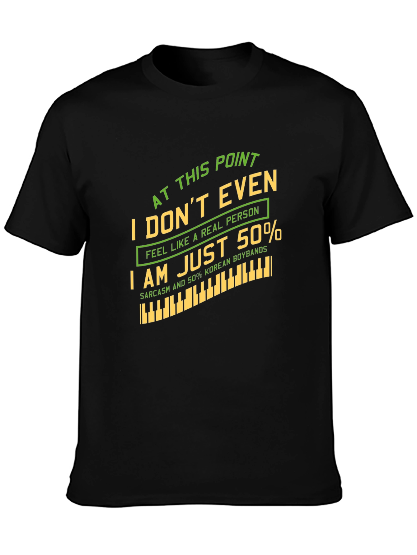 Humorous 50% Korean Boybands Graphic T-Shirt