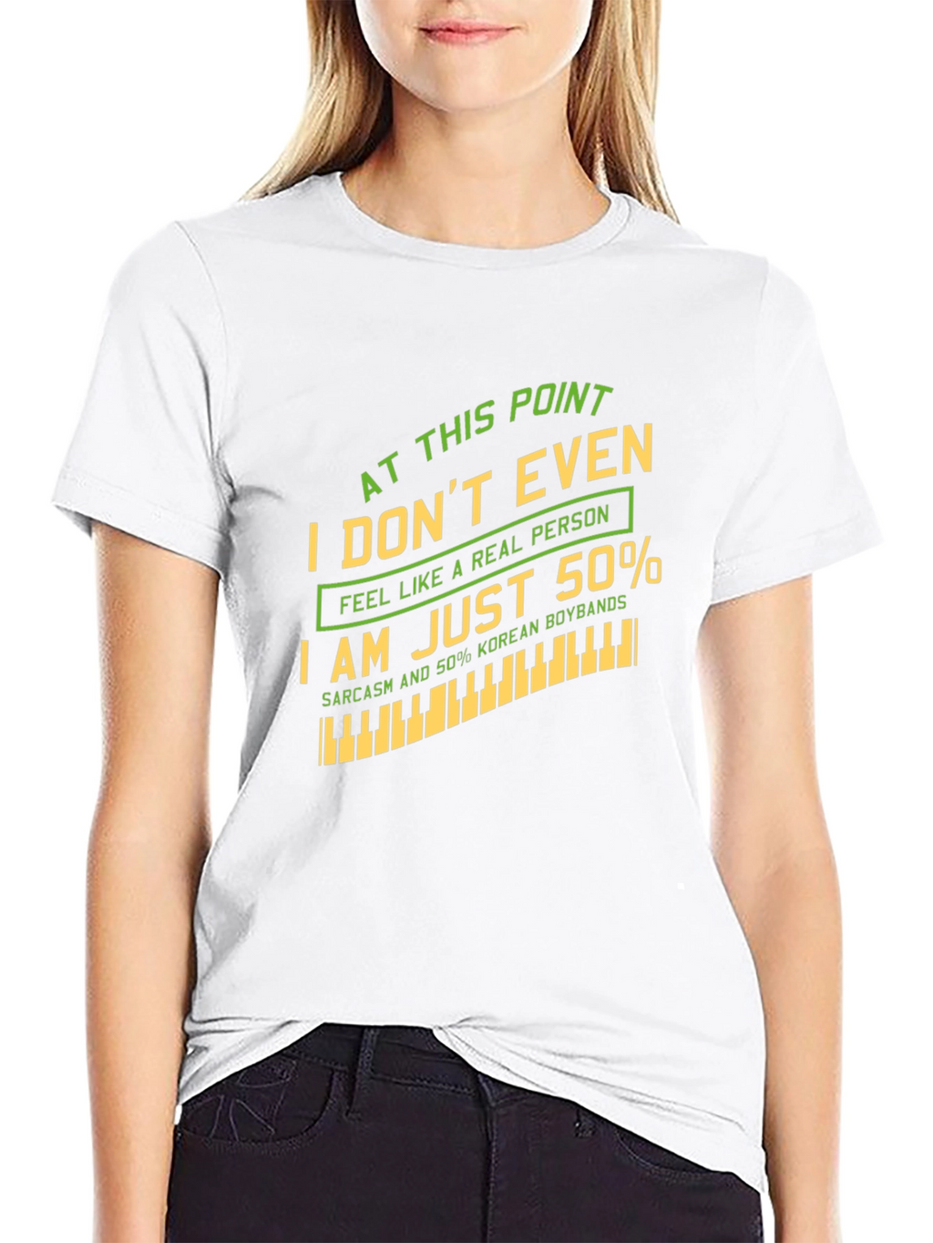 Humorous 50% Korean Boybands Graphic T-Shirt
