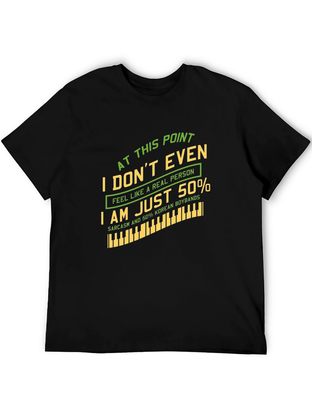 Humorous 50% Korean Boybands Graphic T-Shirt