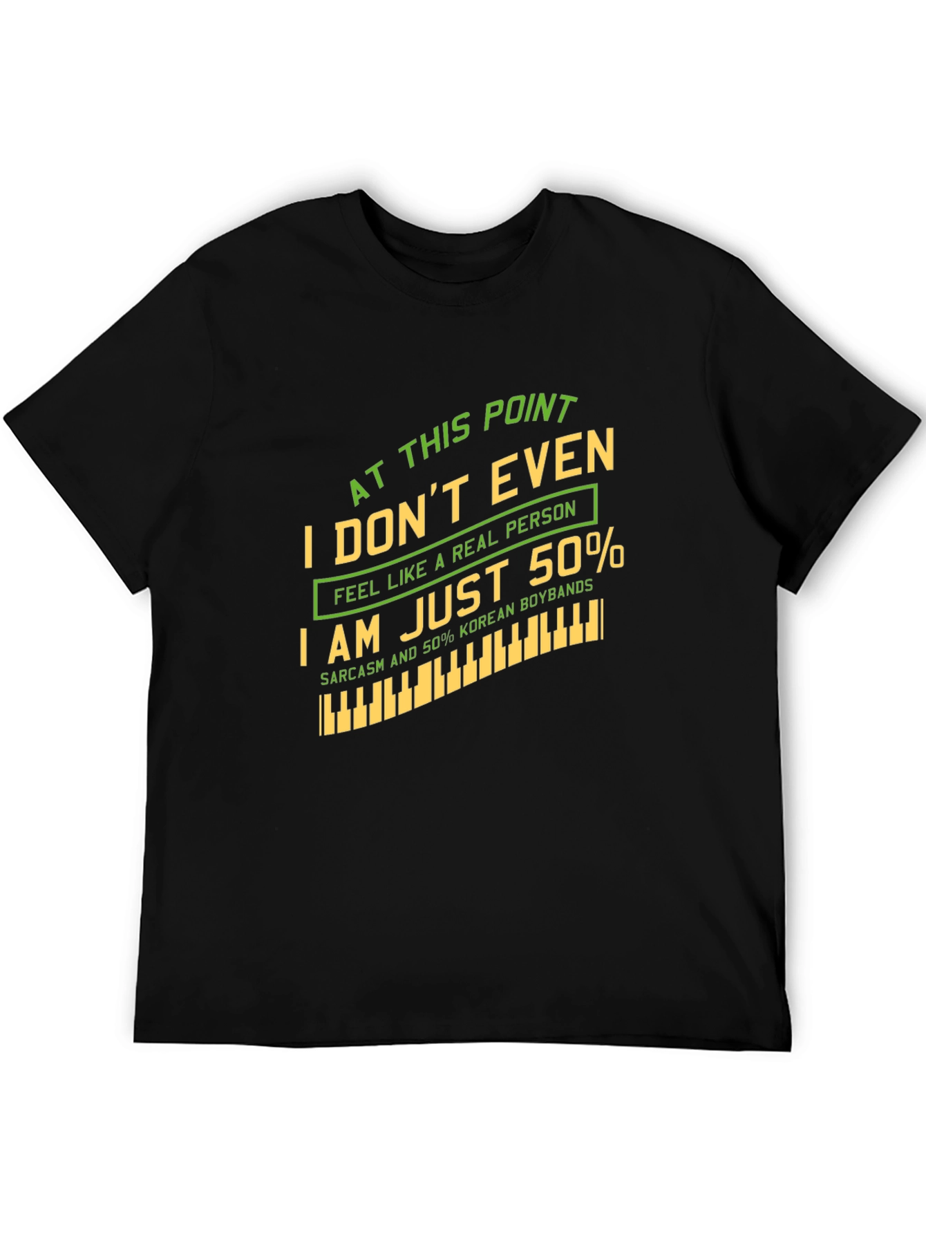 Humorous 50% Korean Boybands Graphic T-Shirt