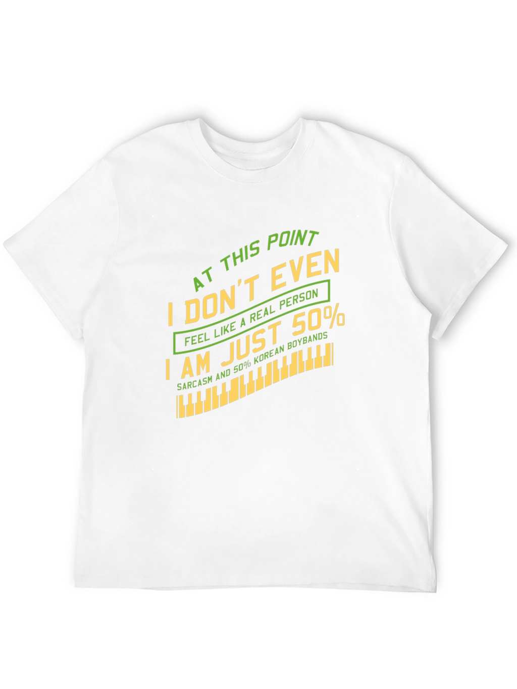 Humorous 50% Korean Boybands Graphic T-Shirt