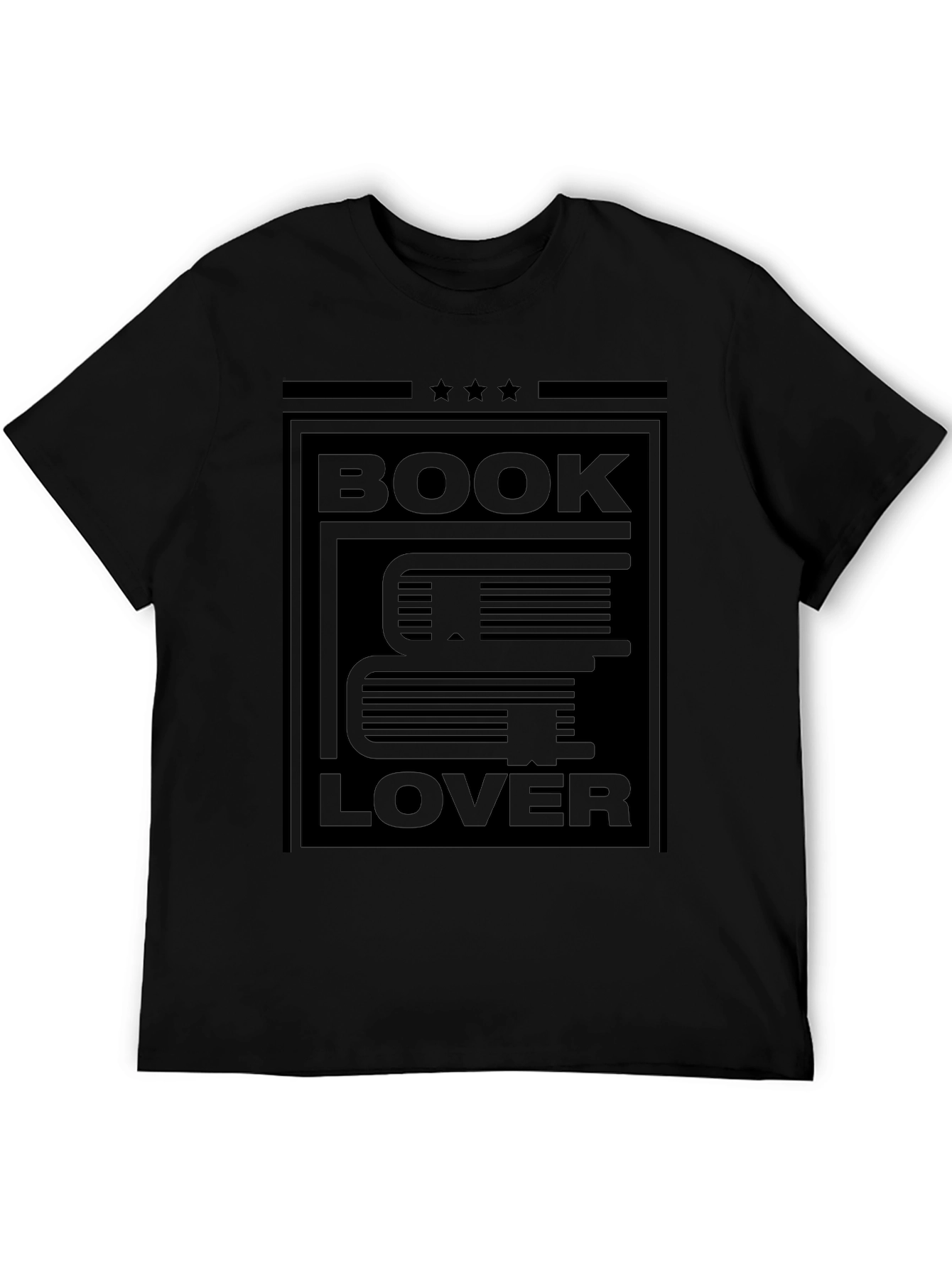 Book Lover T-Shirt - Black Graphic Tee
