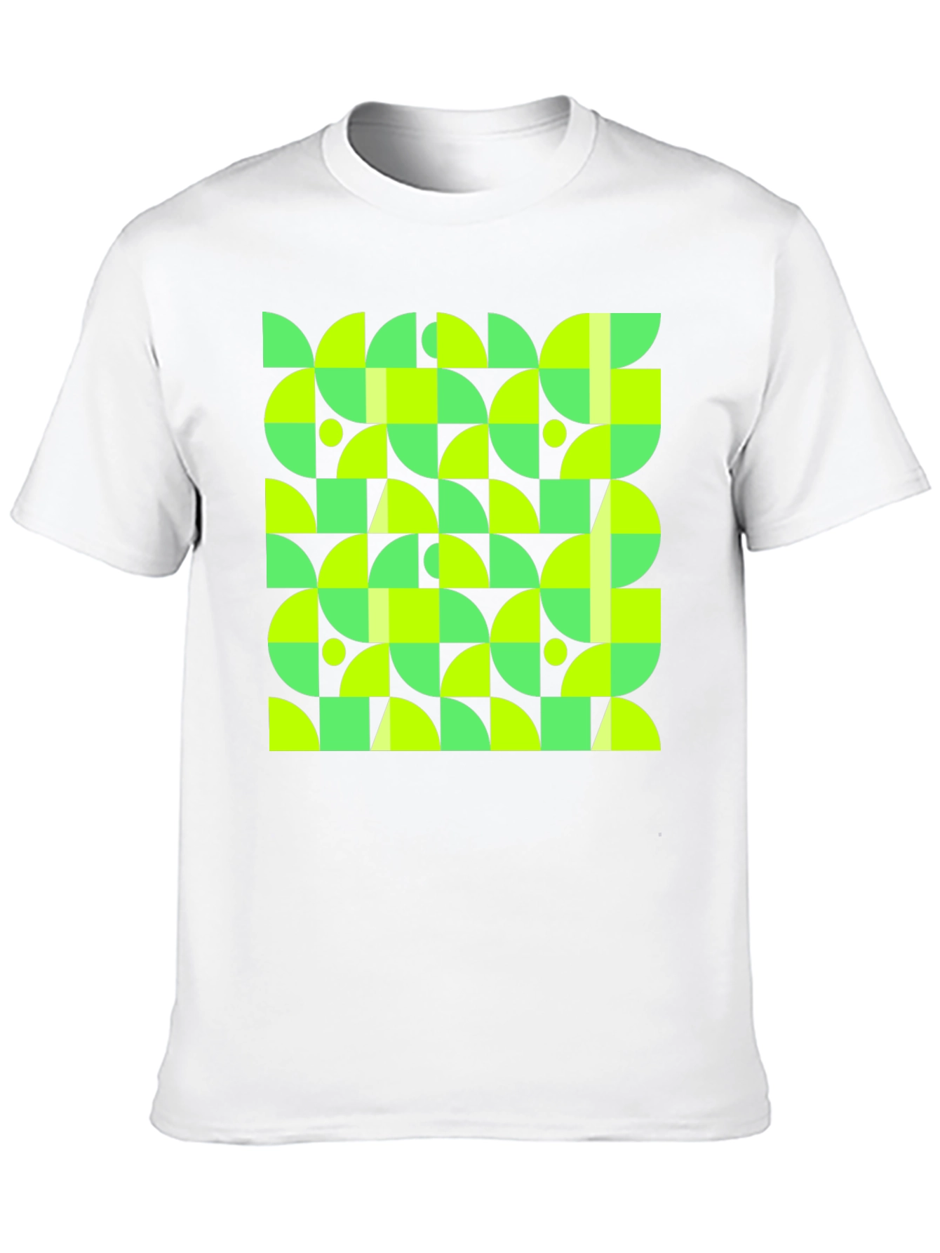 Geometric Pattern Black T-Shirt
