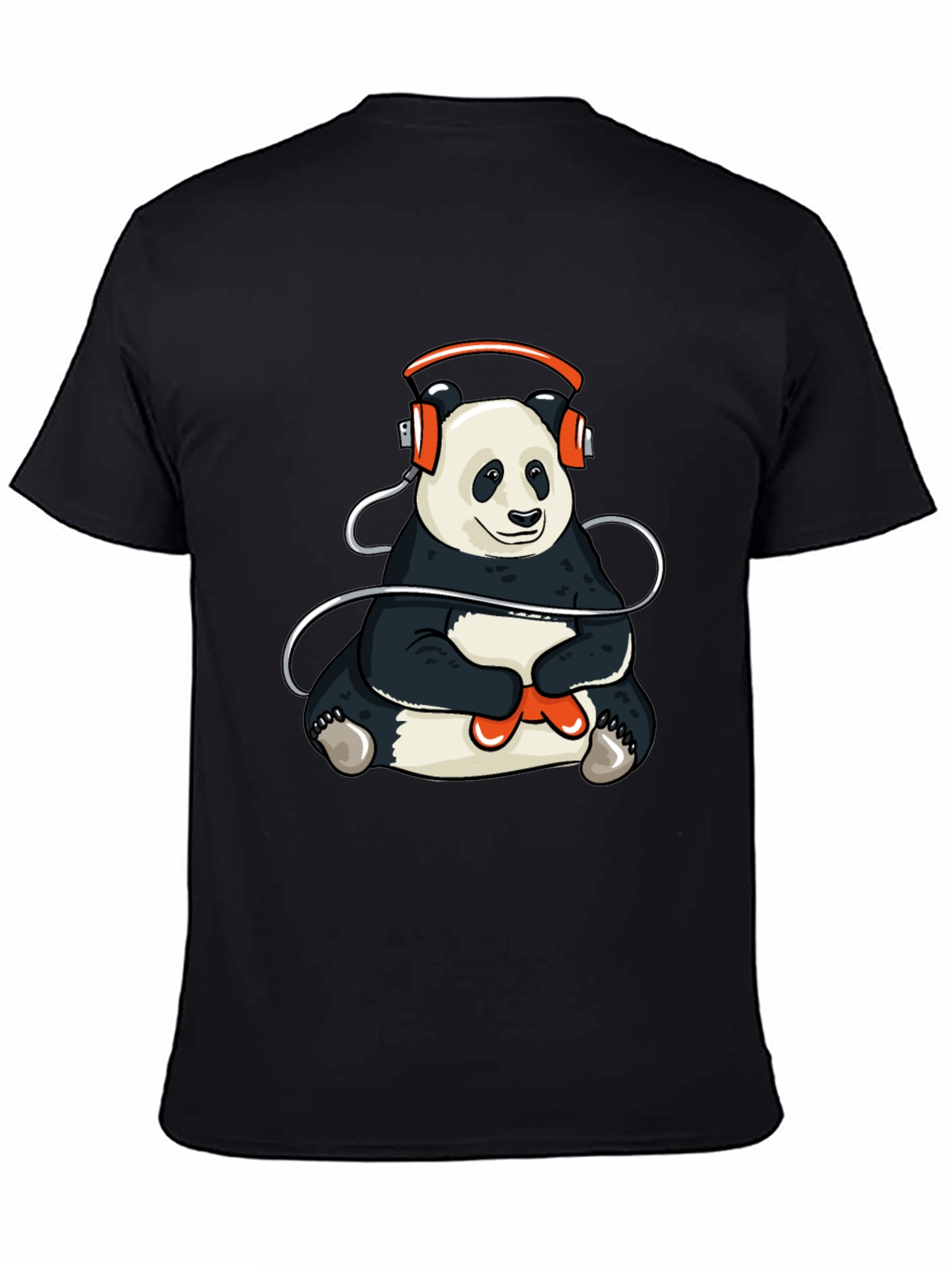 Panda Gamer T-Shirt - Black Graphic Tee