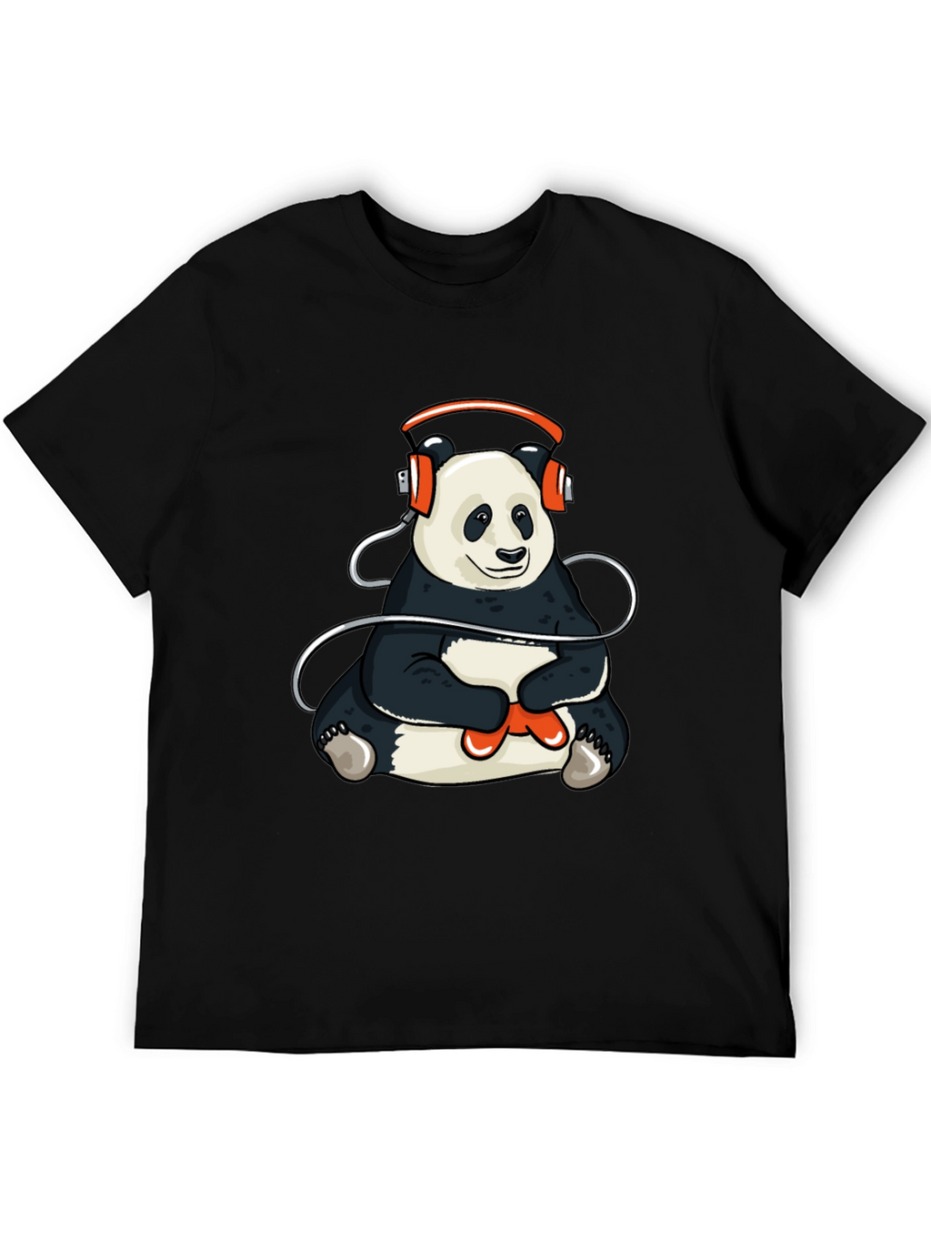 Panda Gamer T-Shirt - Black Graphic Tee