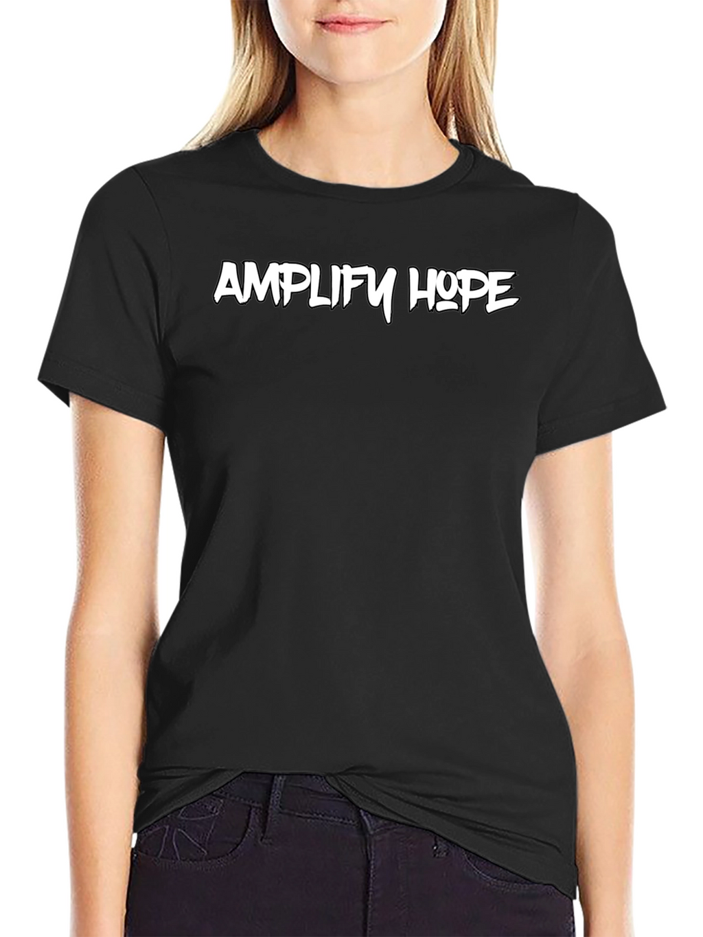 Amplify Hope Black Graphic Tee