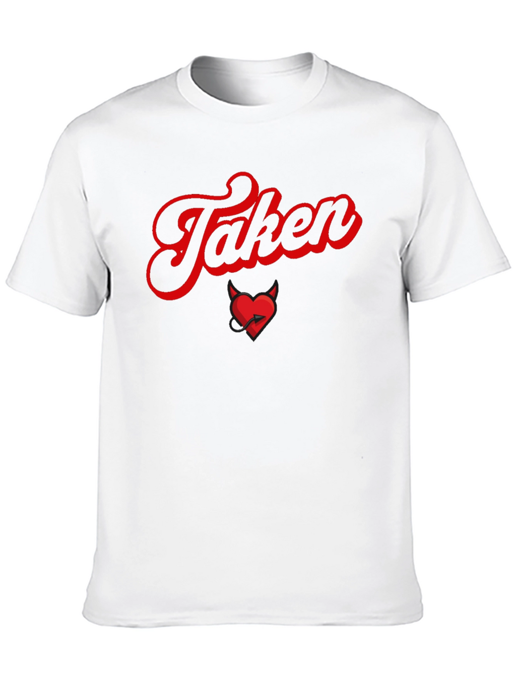 Taken Devil Heart Graphic Tee - Valentines Day
