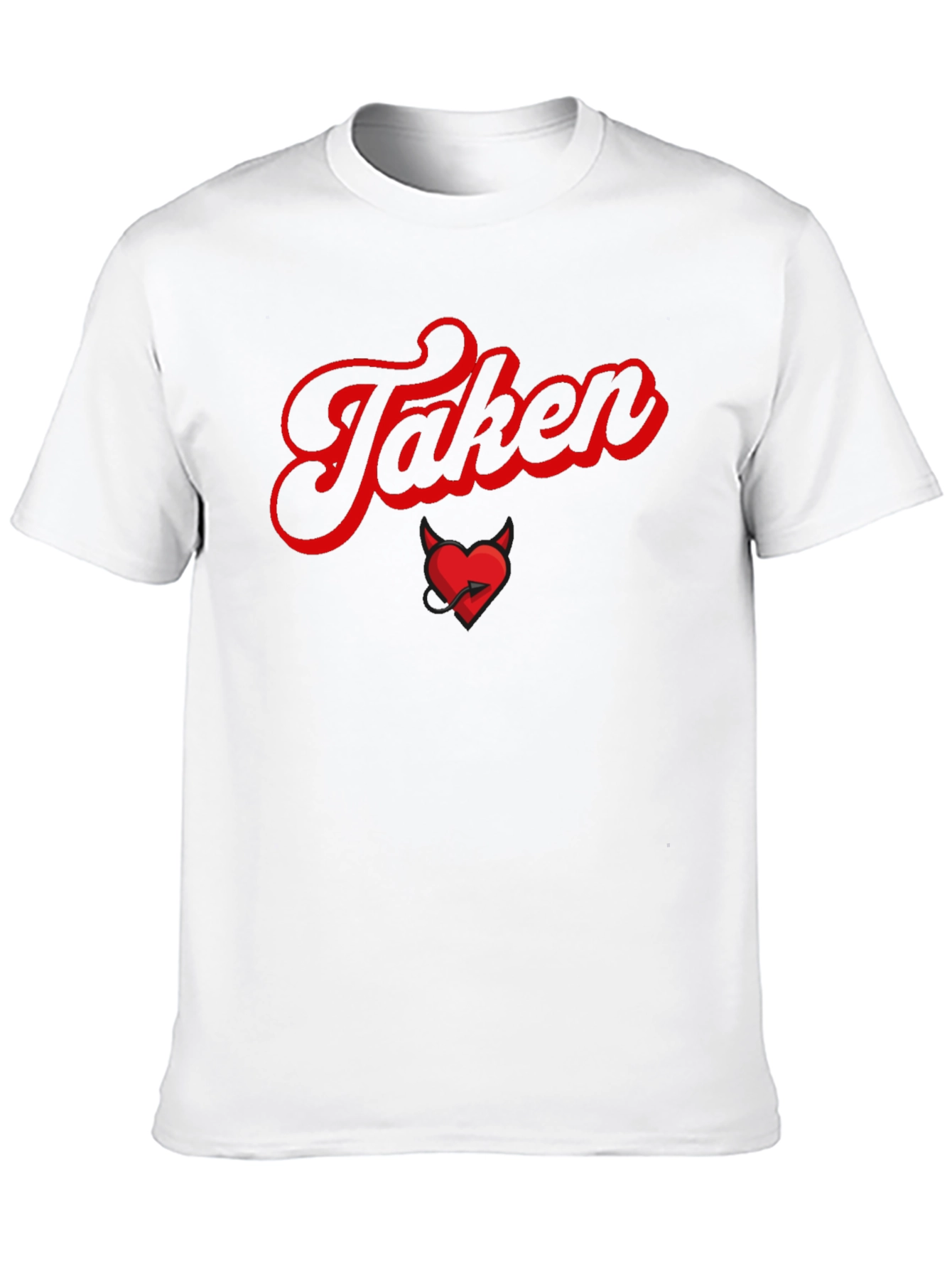 Taken Devil Heart Graphic Tee - Valentines Day