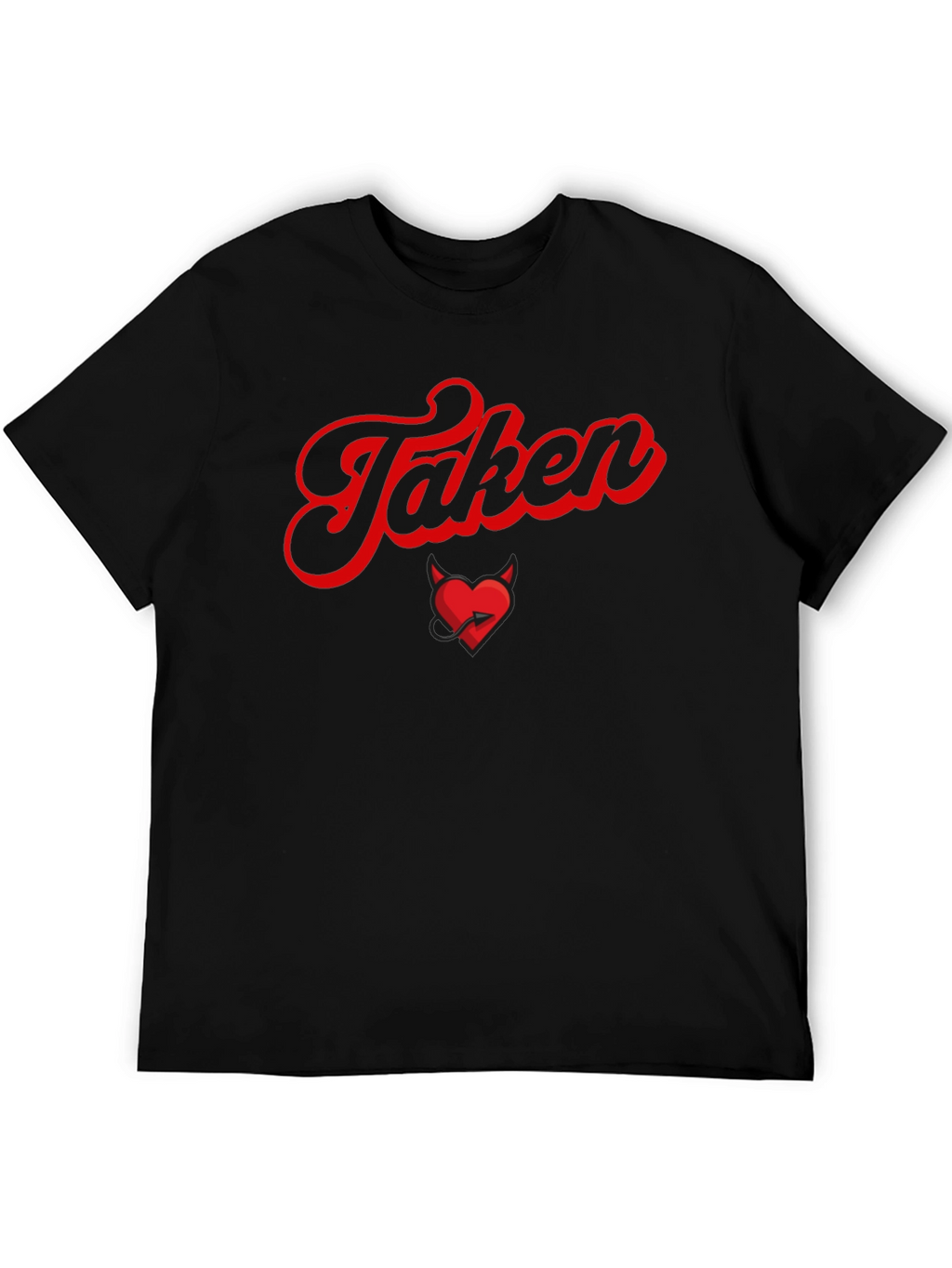 Taken Devil Heart Graphic Tee - Valentines Day