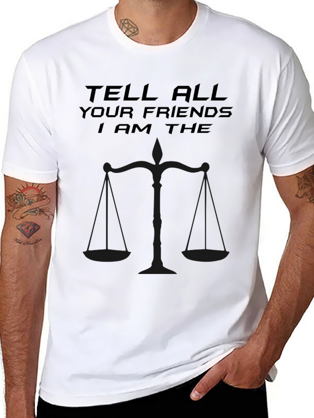 Justice Scales Graphic Tee - Tell All Your Friends!
