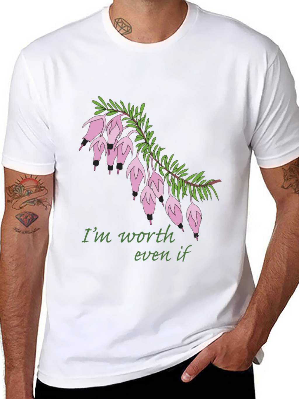 Worth It Flower Graphic T-Shirt