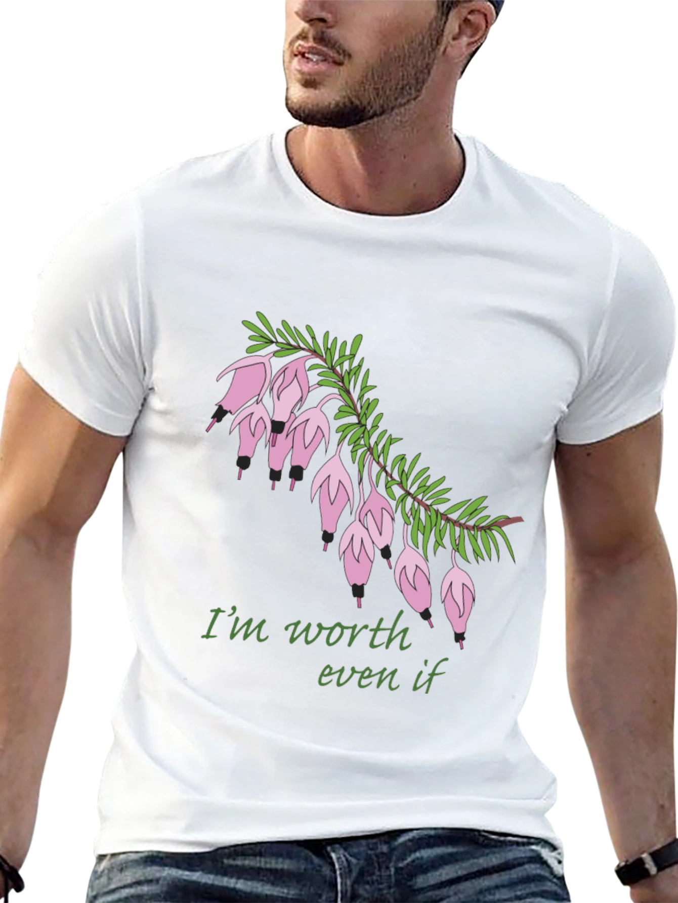 Worth It Flower Graphic T-Shirt