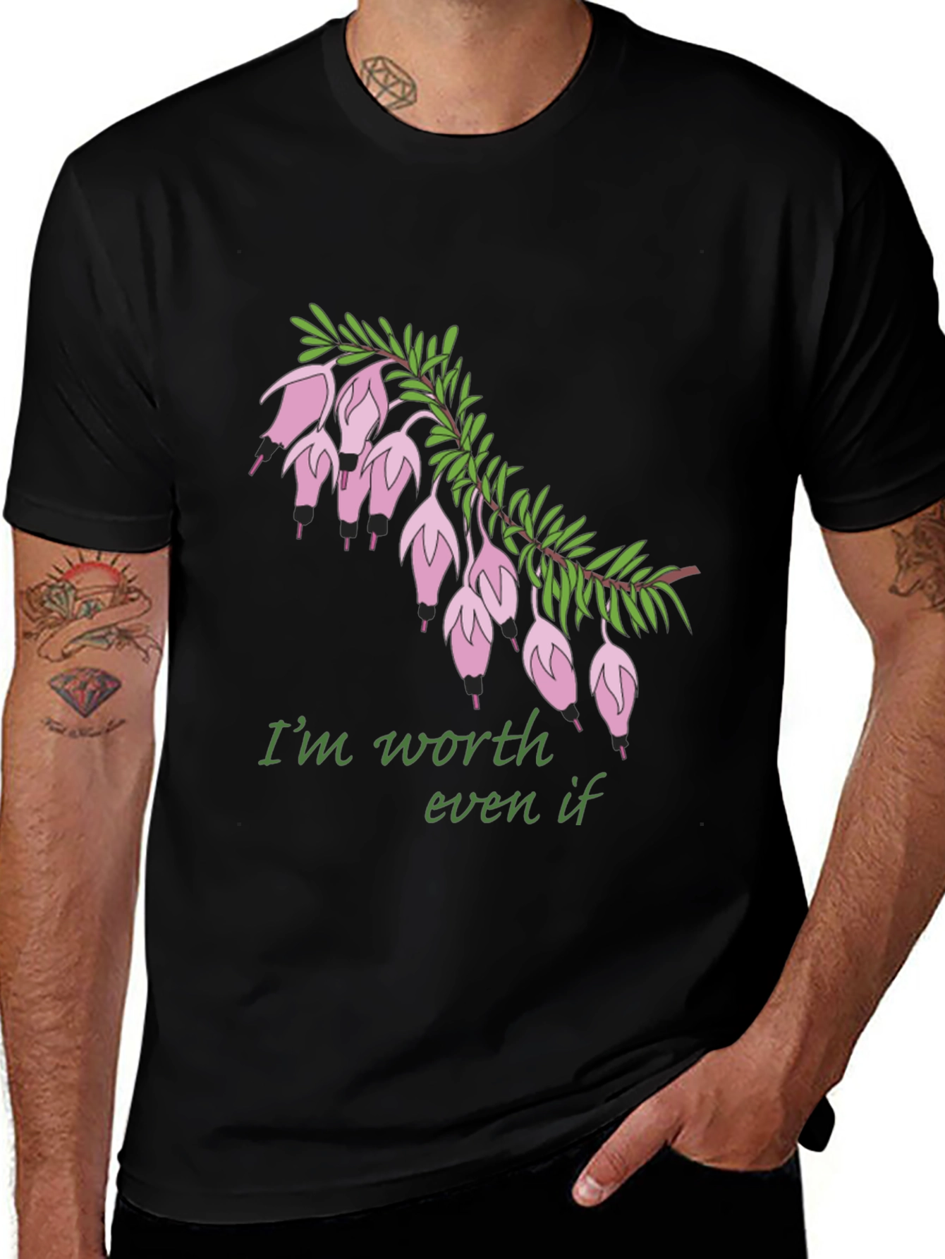 Worth It Flower Graphic T-Shirt