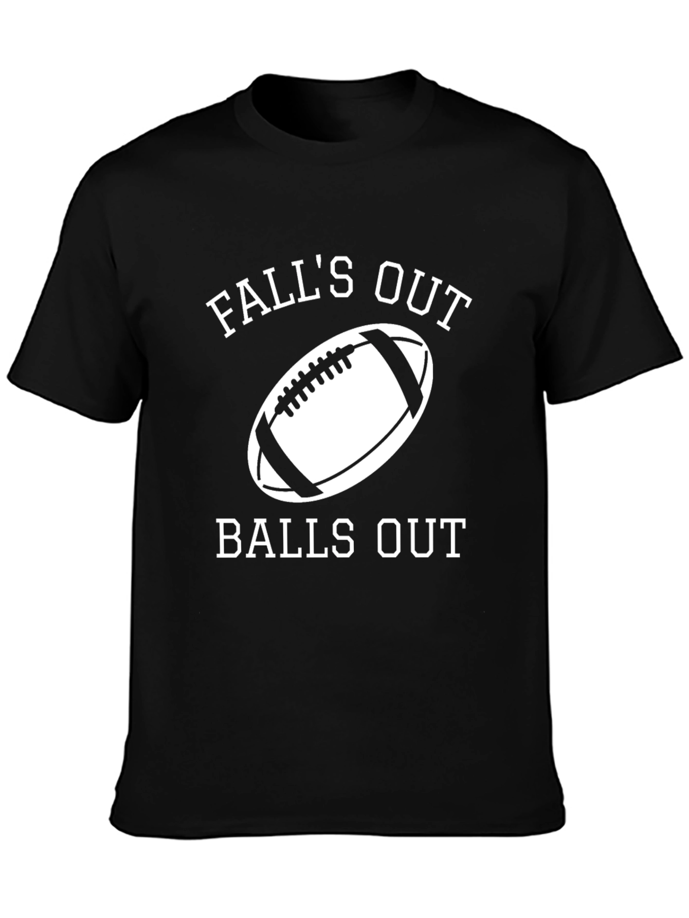 Falls Out Balls Out Football Graphic Tee