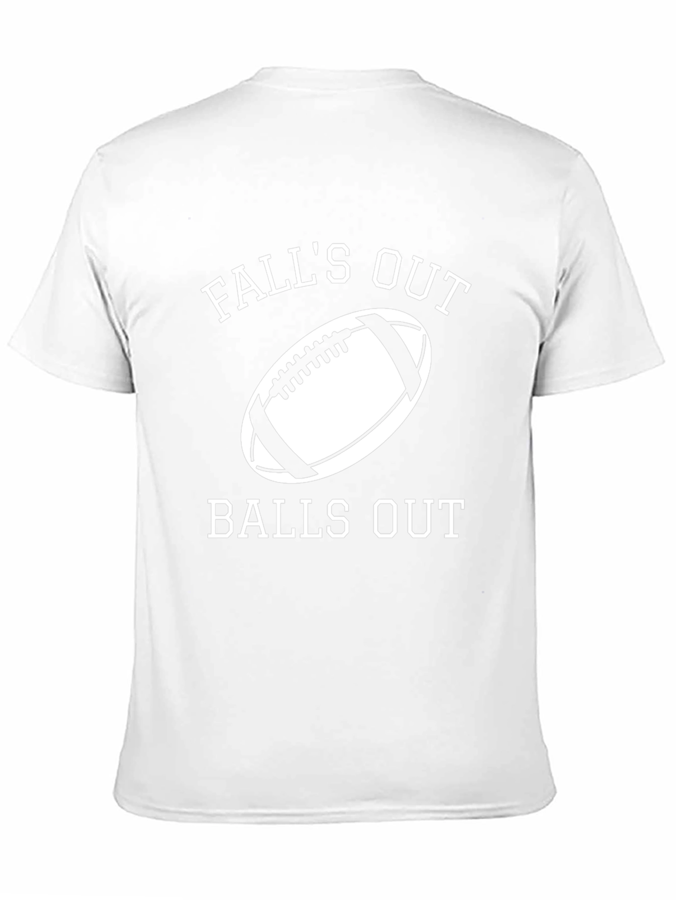 Falls Out Balls Out Football Graphic Tee