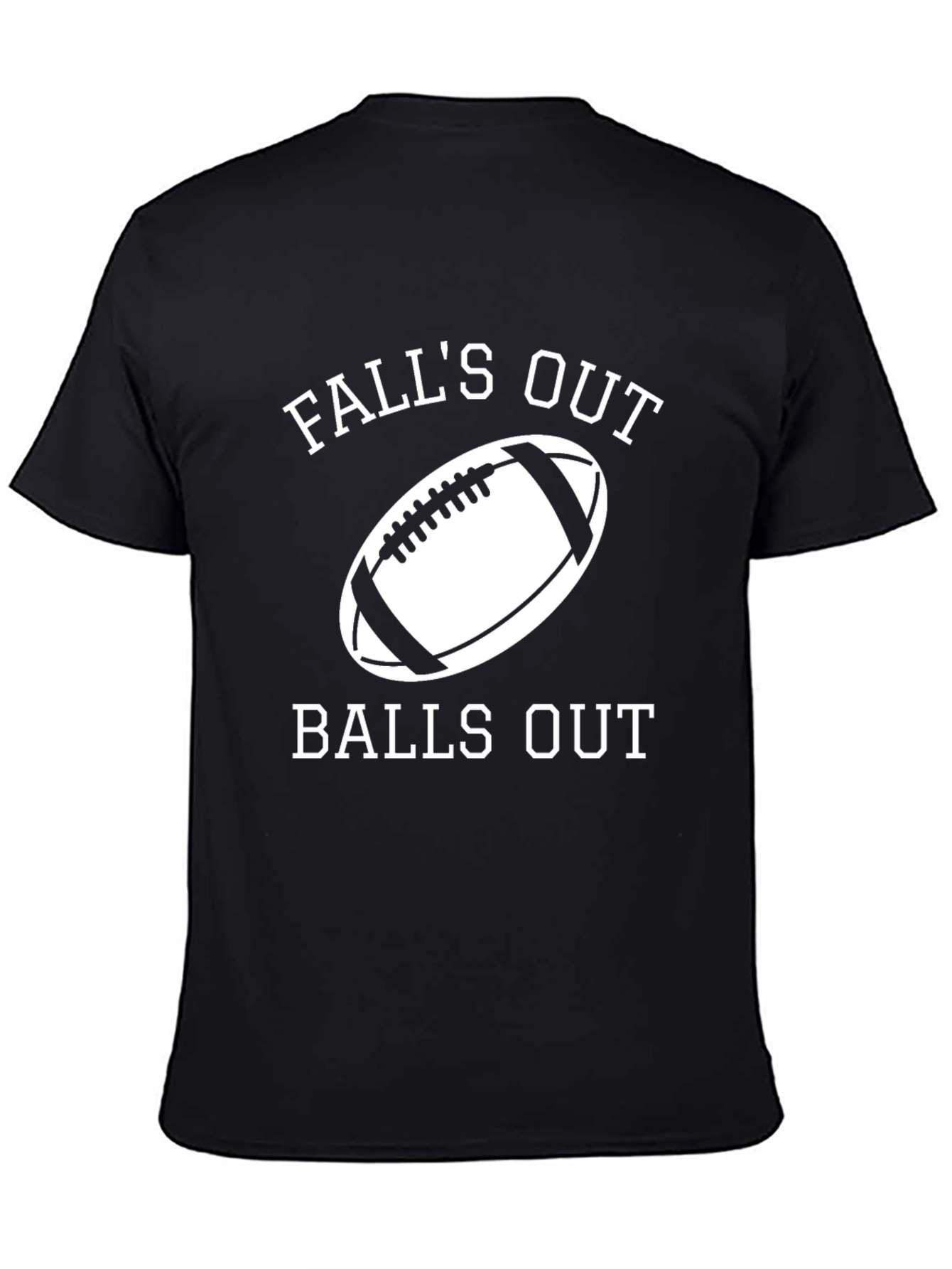 Falls Out Balls Out Football Graphic Tee