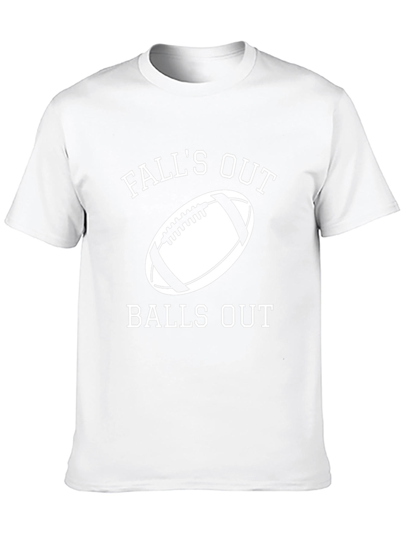 Falls Out Balls Out Football Graphic Tee