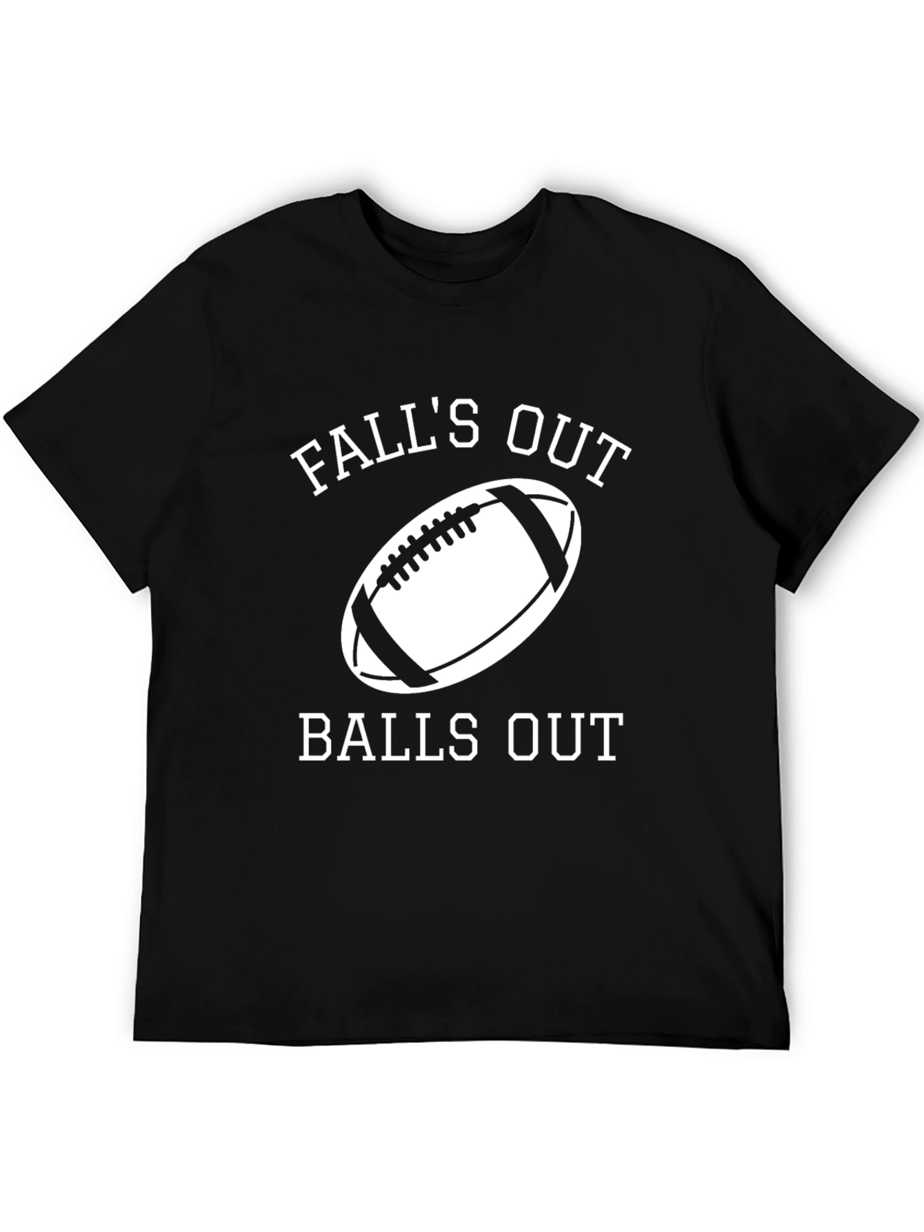 Falls Out Balls Out Football Graphic Tee