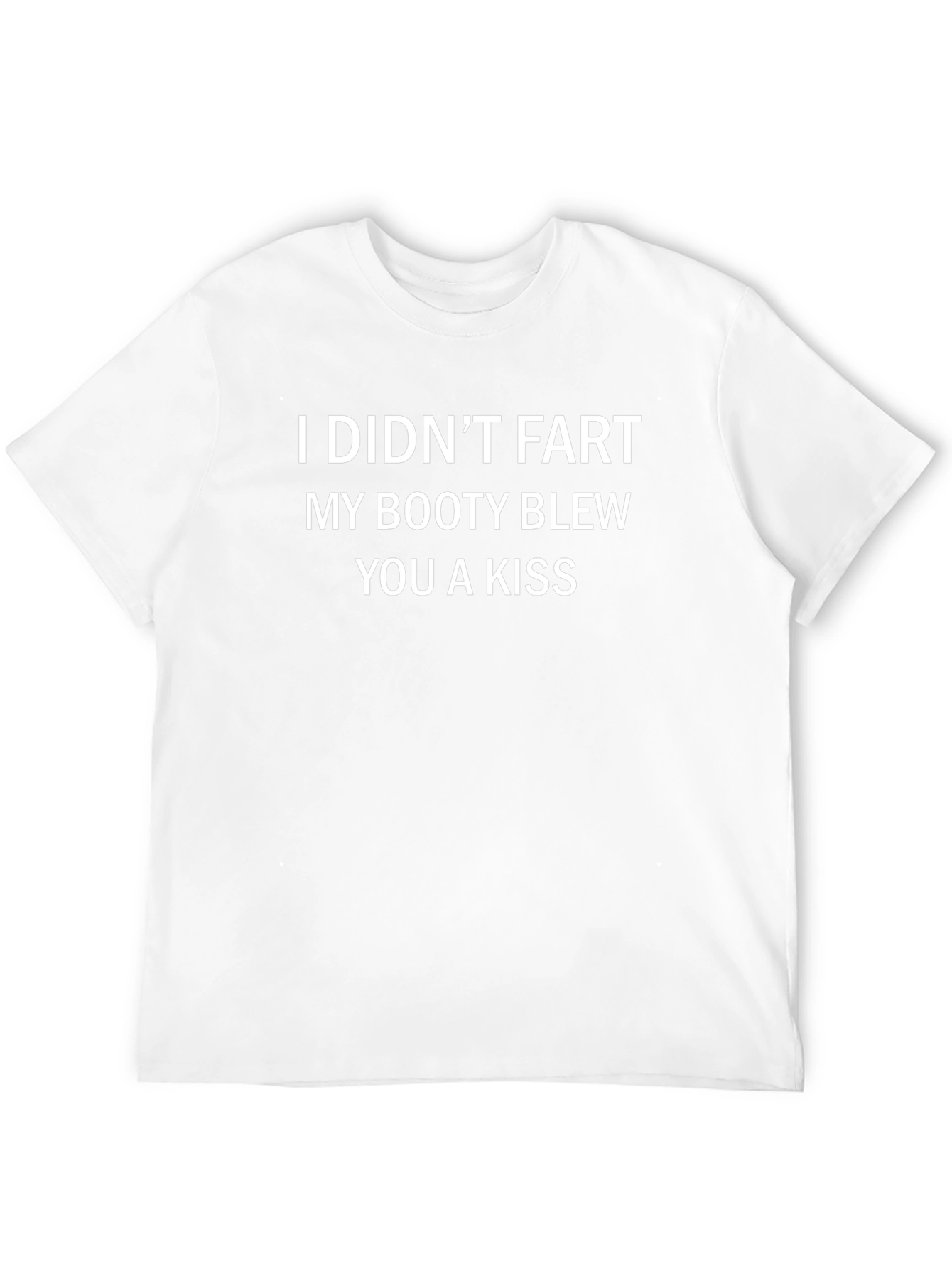 Funny Slogan T-Shirt: Booty Kiss Tee