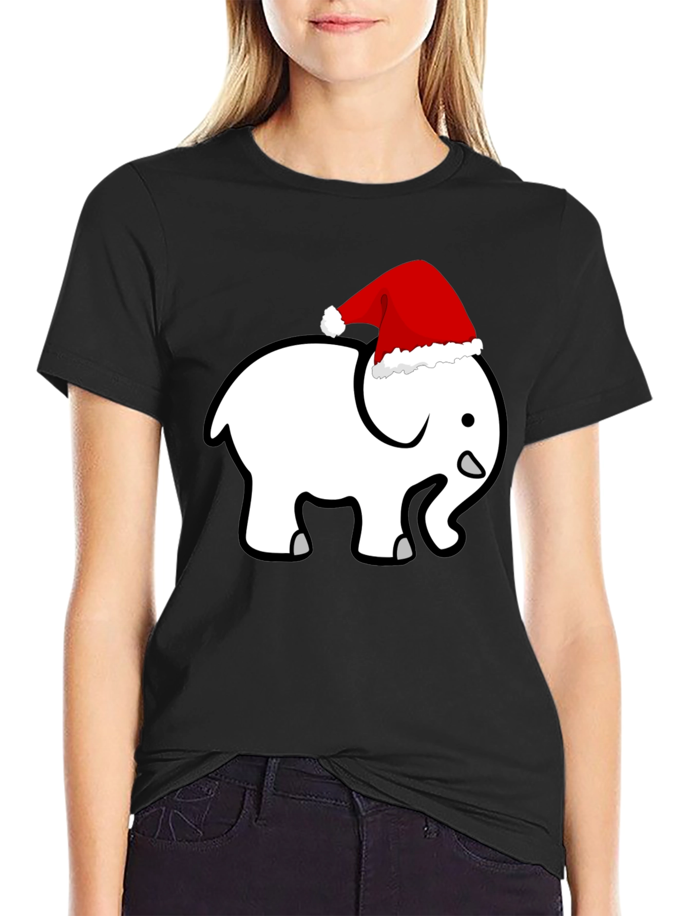 Festive Elephant T-Shirt - Holiday Fun