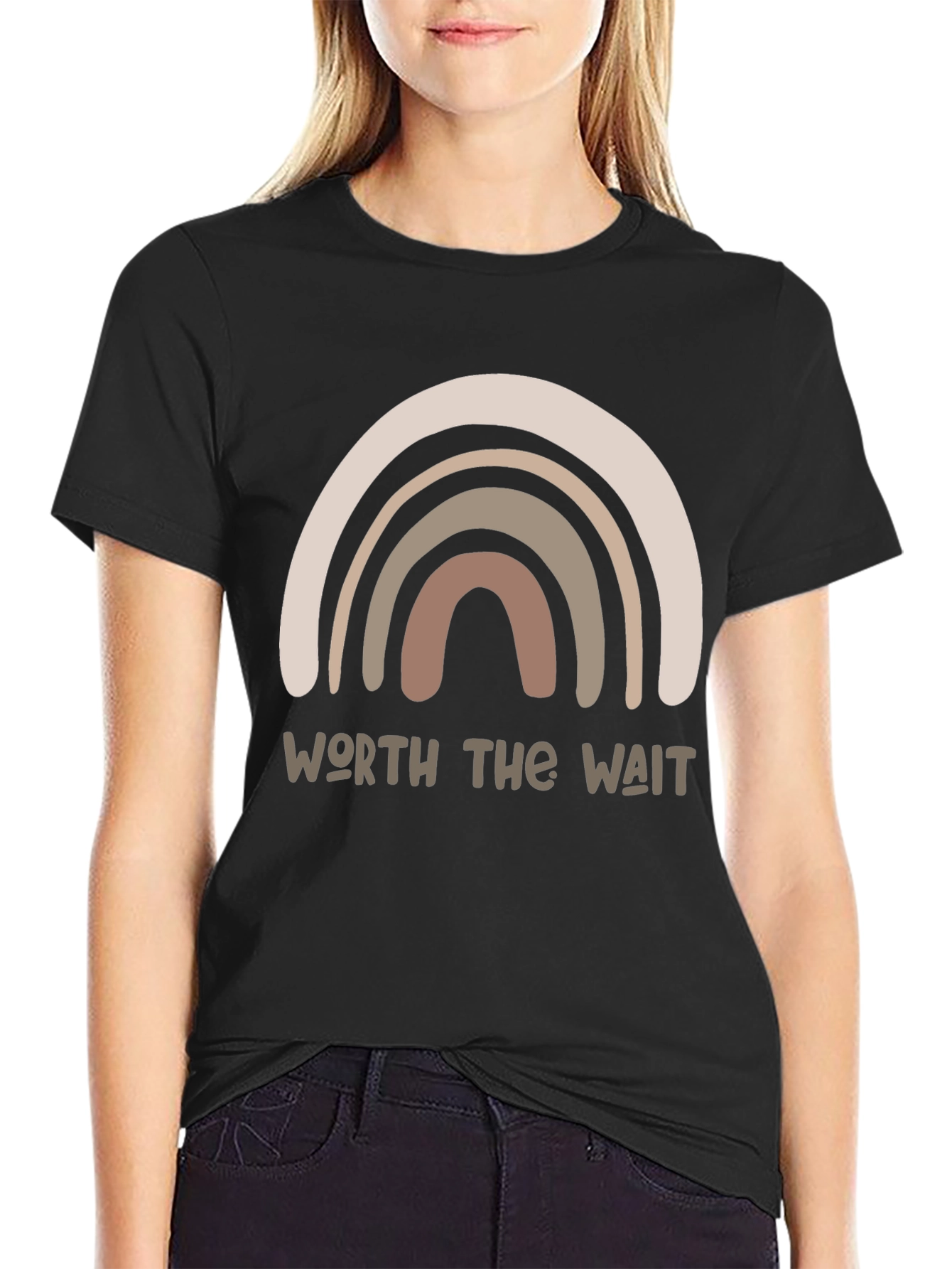 Worth the Wait Rainbow Graphic Tee - Unisex