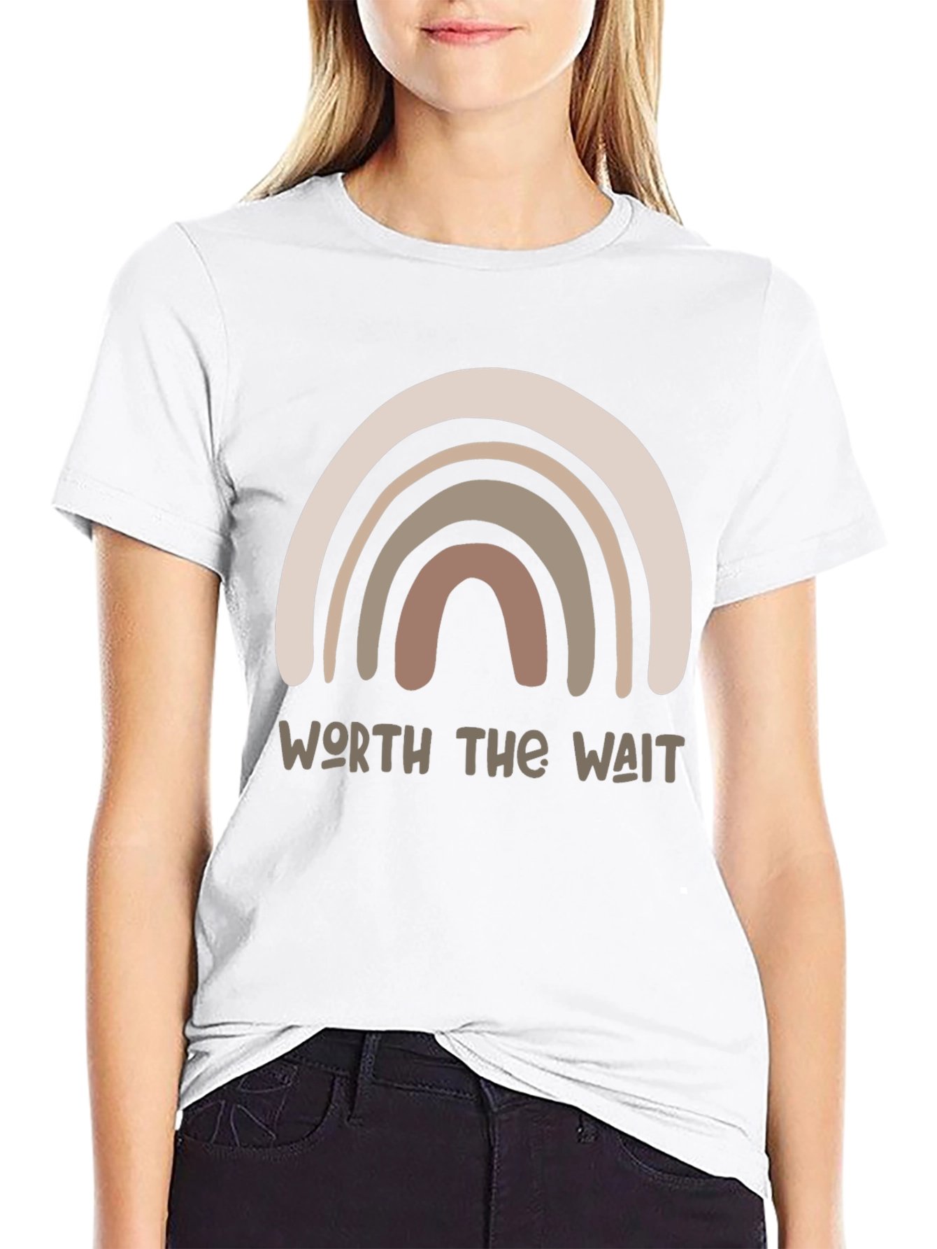 Worth the Wait Rainbow Graphic Tee - Unisex