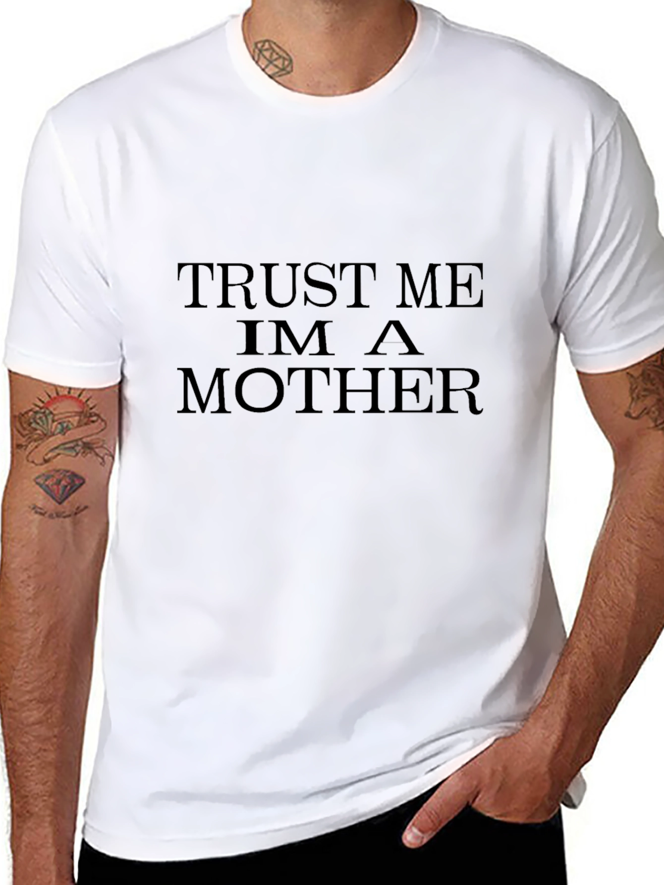 Trust Me Im A Mother Black T-Shirt