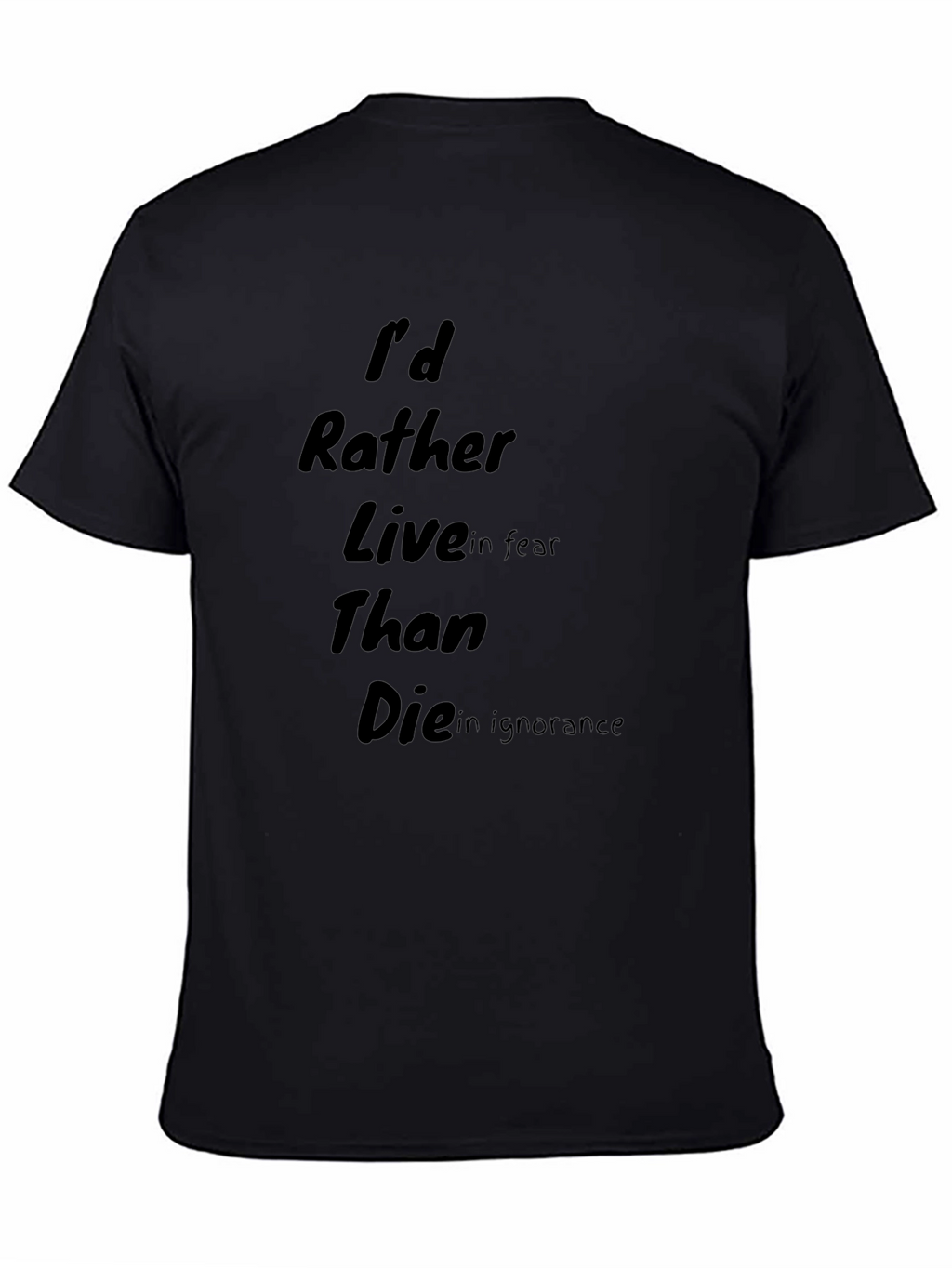 Id Rather Live in Fear T-Shirt