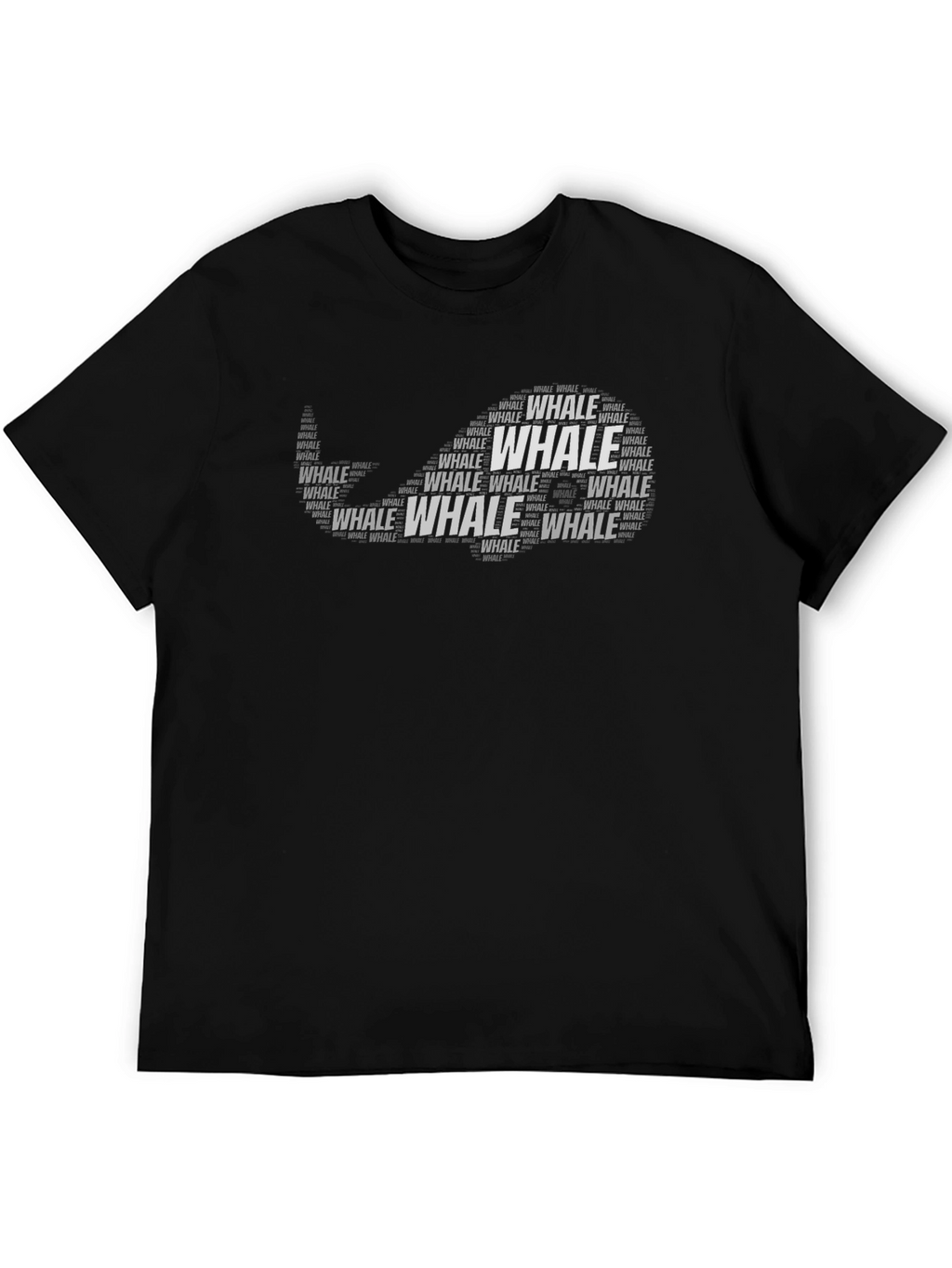 Whale Word Art T-Shirt - Ocean Lover Tee