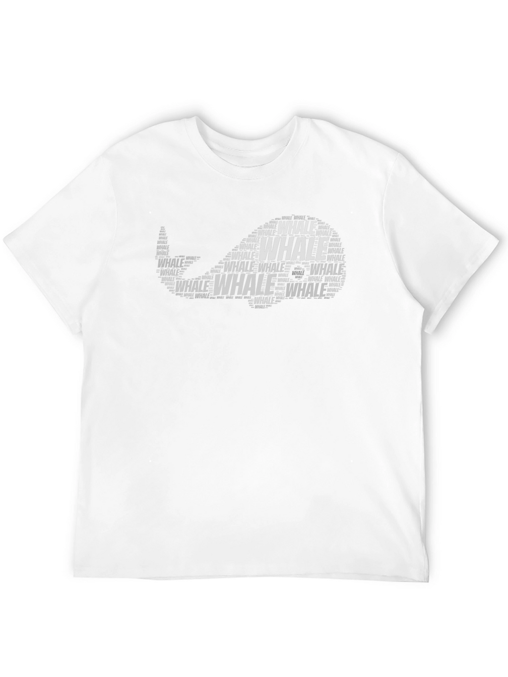 Whale Word Art T-Shirt - Ocean Lover Tee