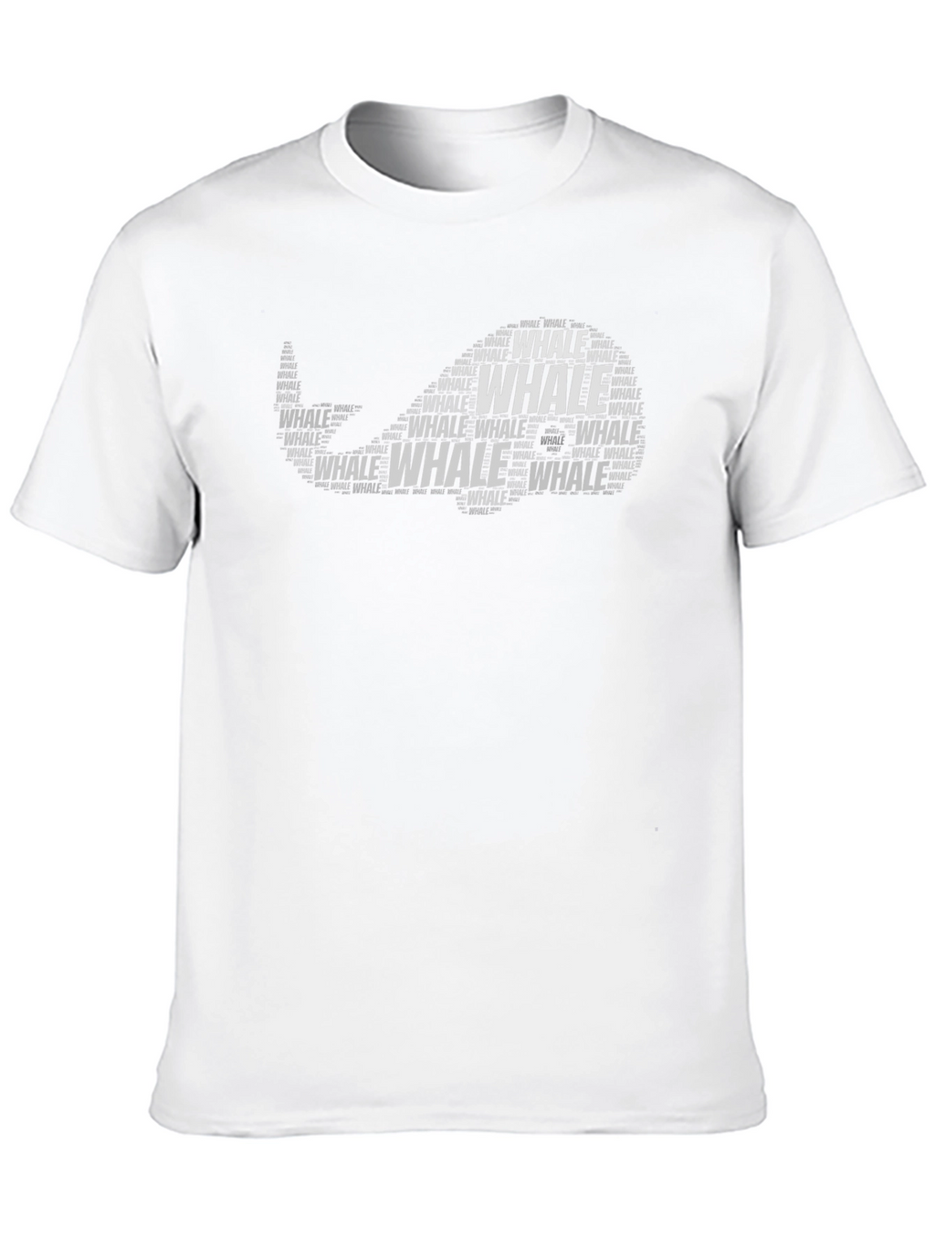 Whale Word Art T-Shirt - Ocean Lover Tee
