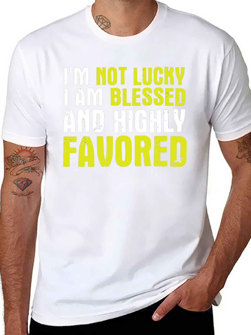 Blessed & Favored Graphic T-Shirt - Black