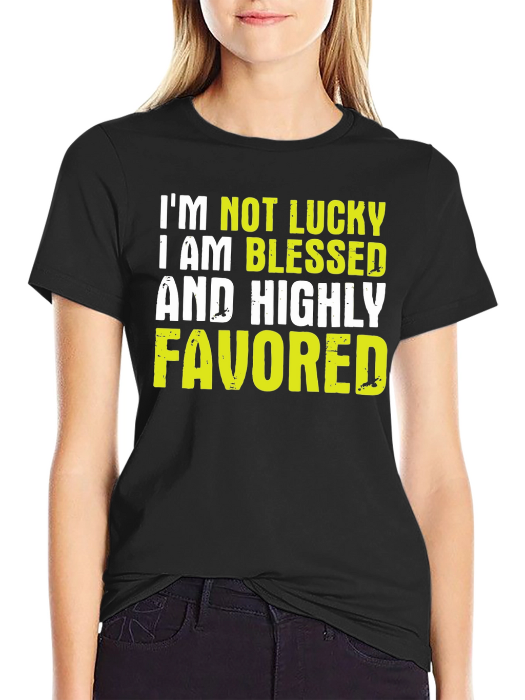 Blessed & Favored Graphic T-Shirt - Black