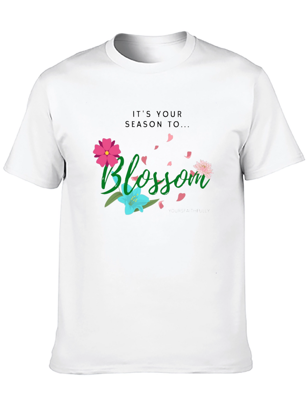Blossom Graphic T-Shirt - Black