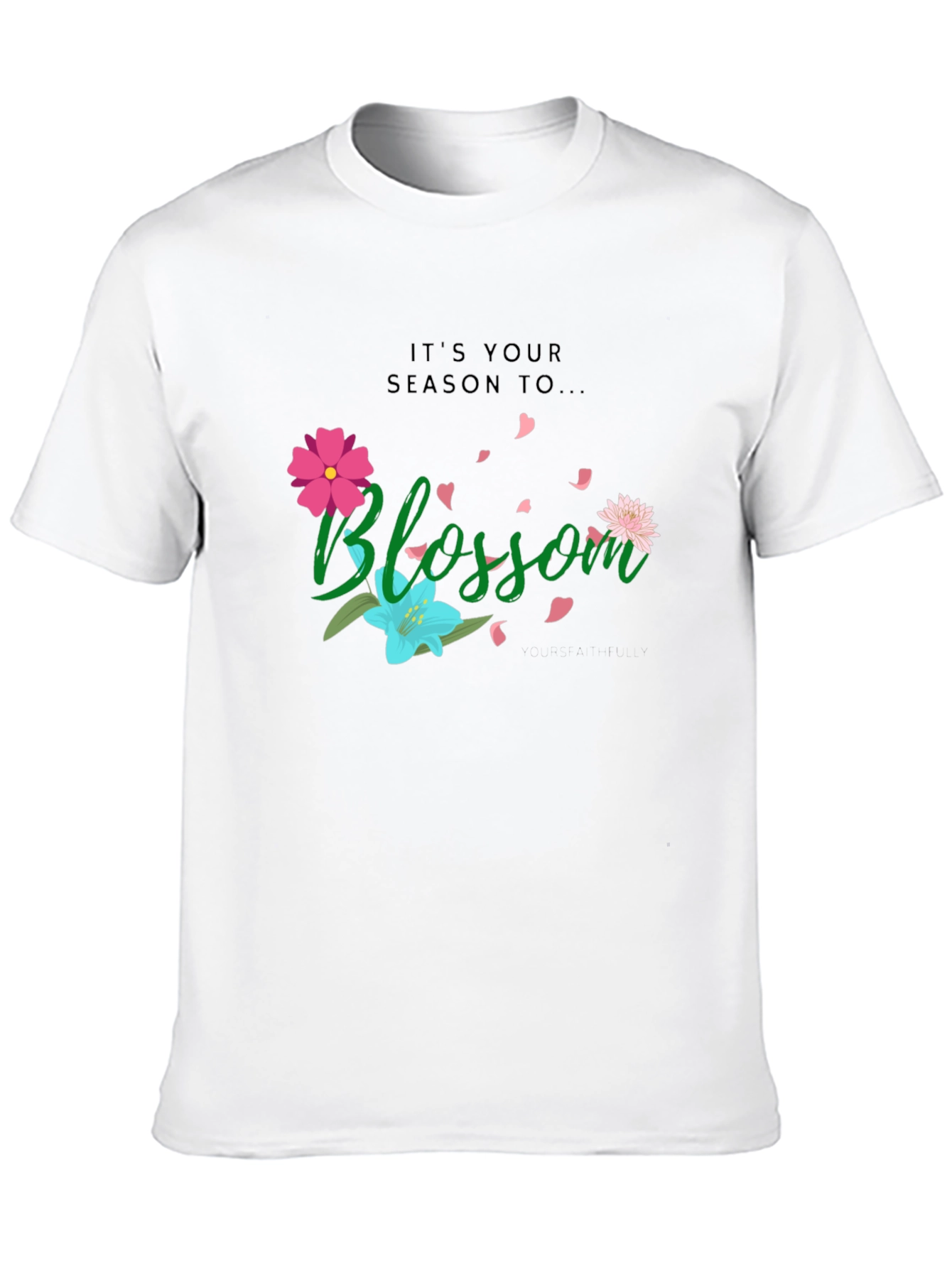 Blossom Graphic T-Shirt - Black
