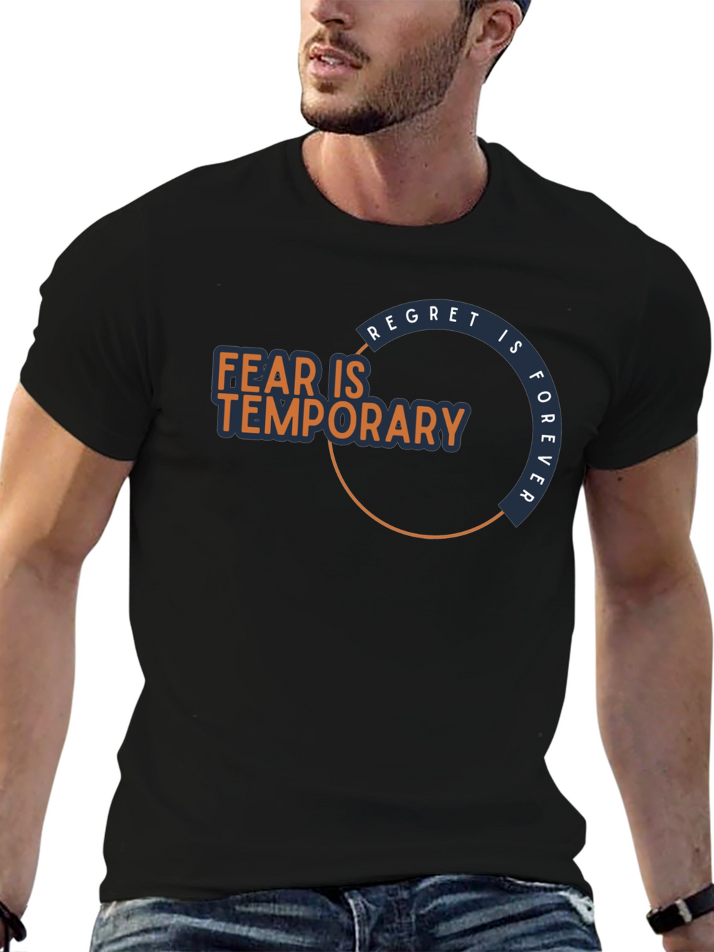 Fear Is Temporary T-Shirt - Motivational Graphic Tee