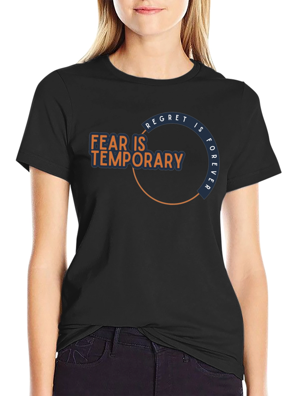 Fear Is Temporary T-Shirt - Motivational Graphic Tee