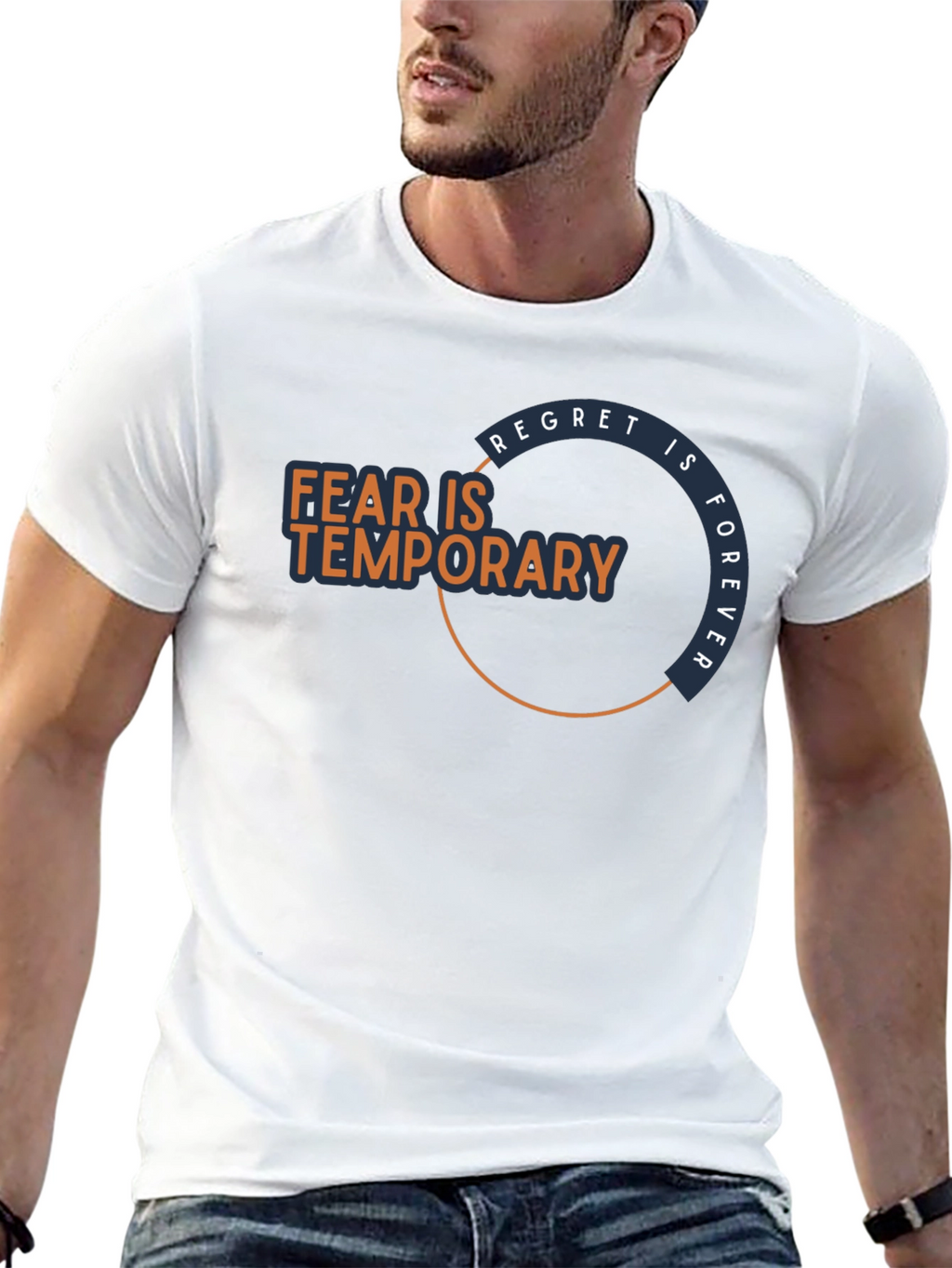 Fear Is Temporary T-Shirt - Motivational Graphic Tee