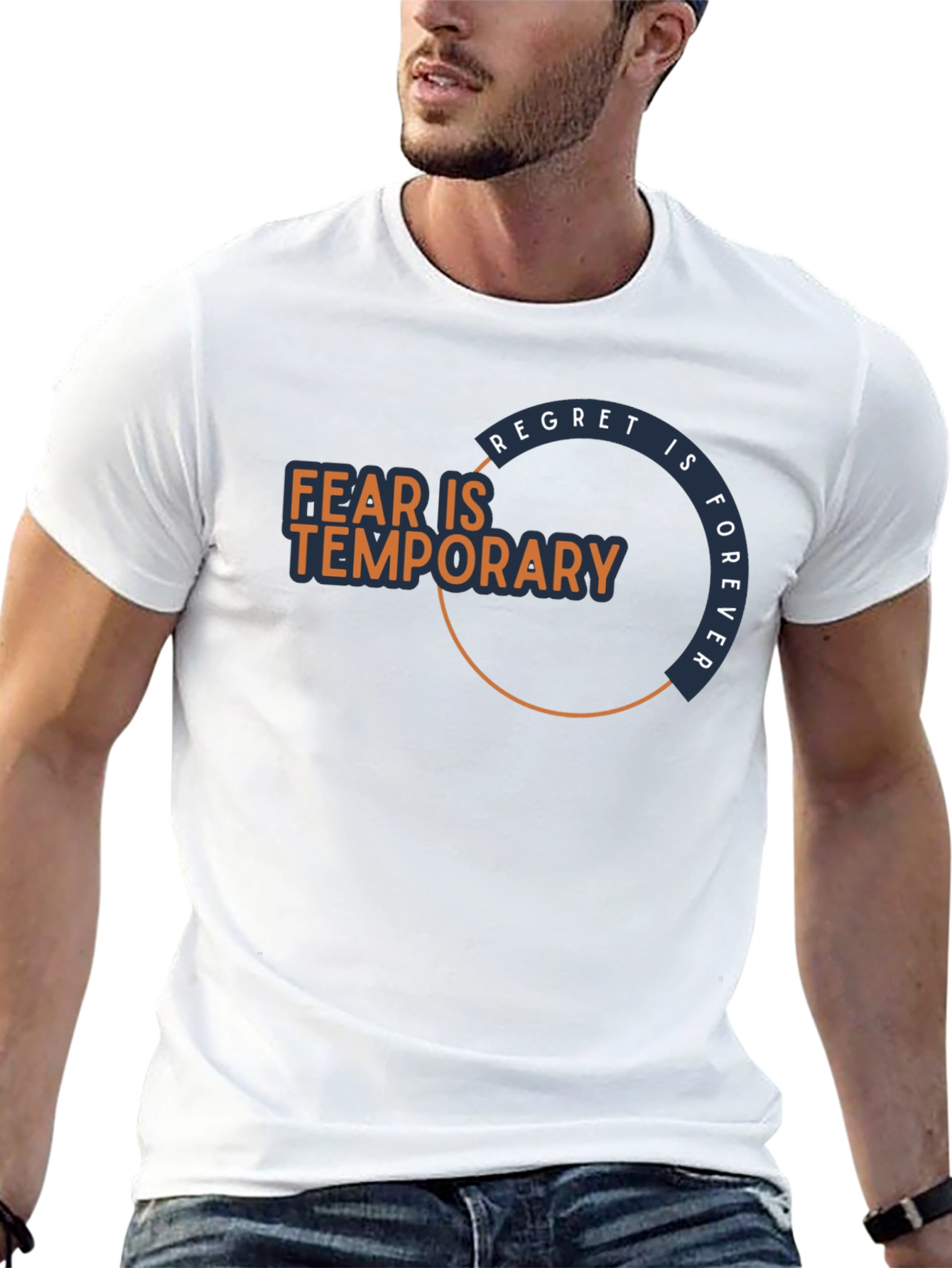 Fear Is Temporary T-Shirt - Motivational Graphic Tee