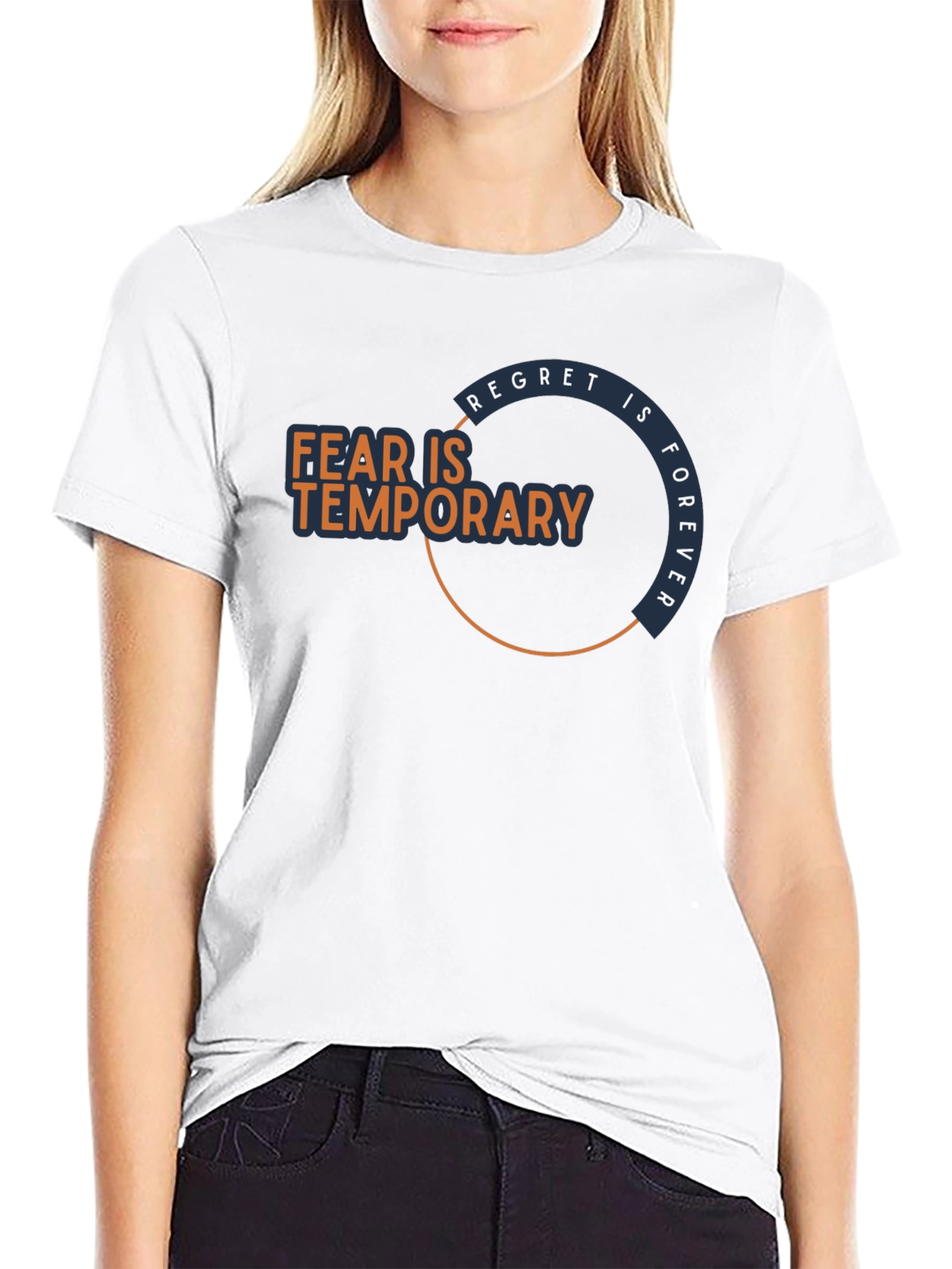 Fear Is Temporary T-Shirt - Motivational Graphic Tee